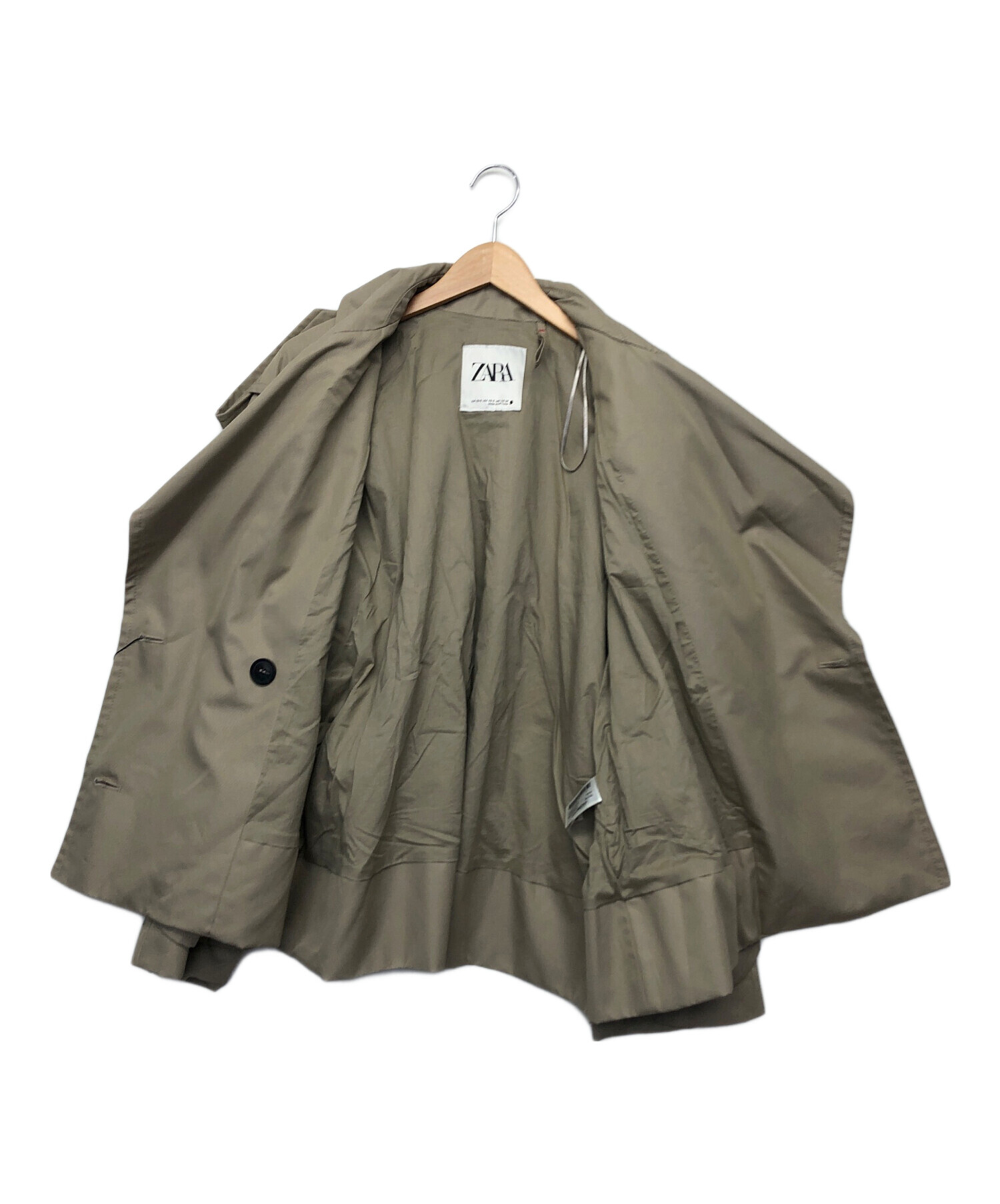 中古・古着通販】ZARA (ザラ) ショートコート ベージュ サイズ:XS-S