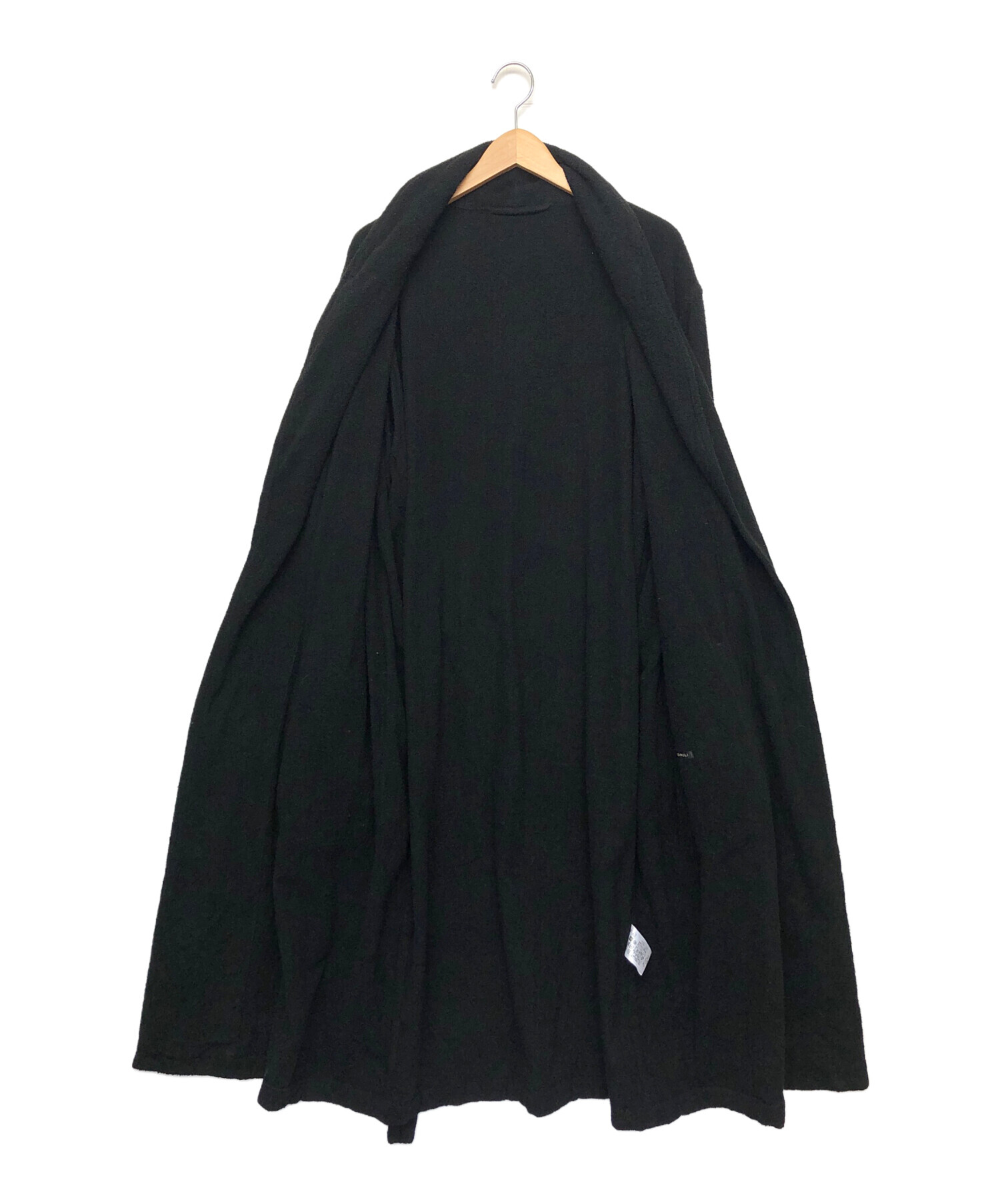 中古・古着通販】COMOLI (コモリ) SILK PILE ROBE COAT ブラック