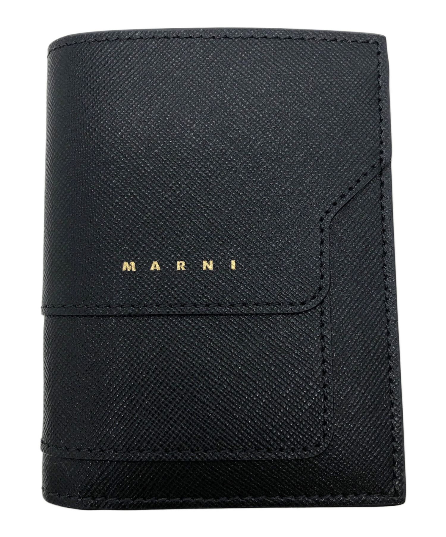 中古・古着通販】MARNI (マルニ) 2つ折り財布 ブラック｜ブランド