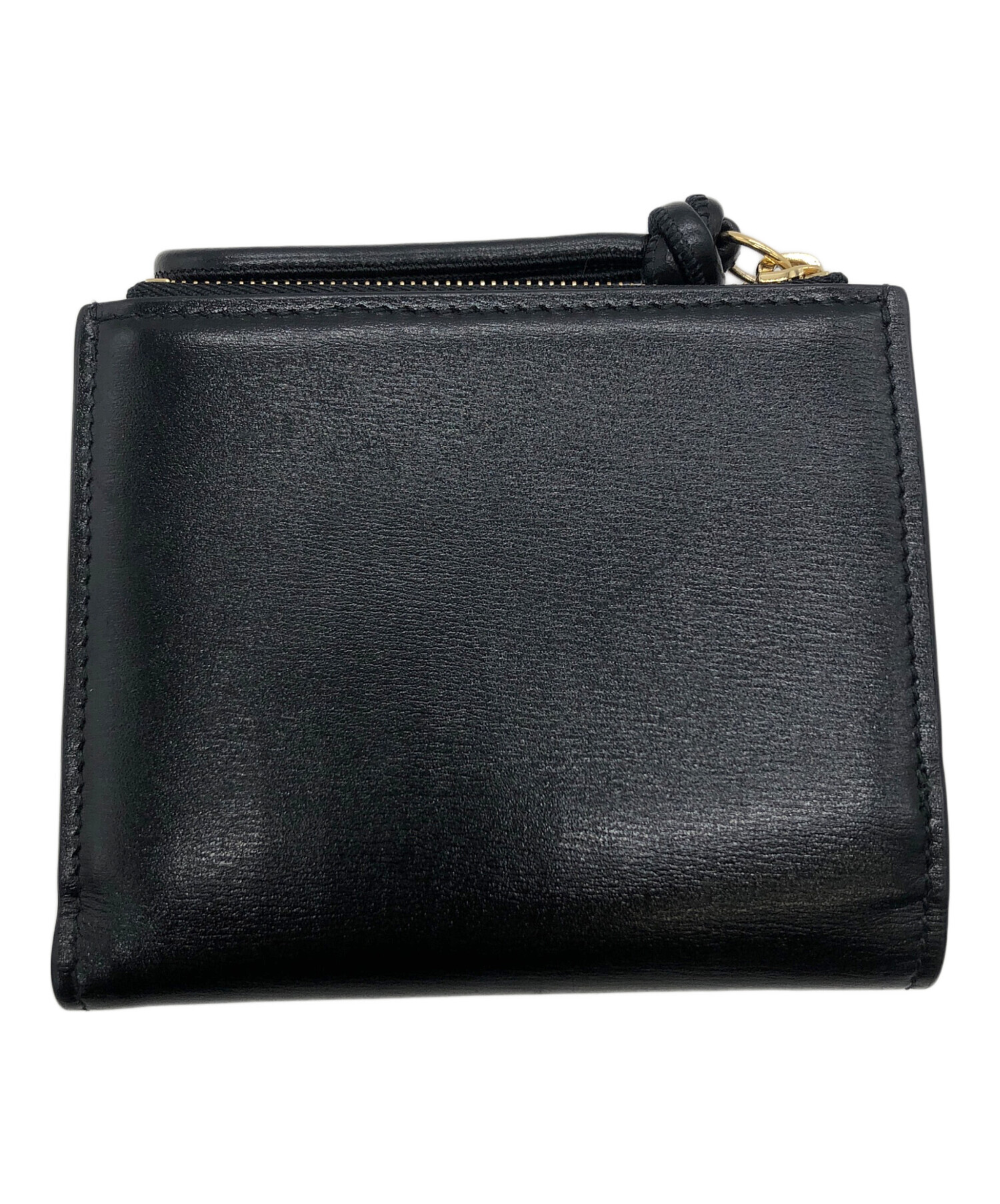 中古・古着通販】JIL SANDER (ジルサンダー) 2つ折り財布 ブラック 