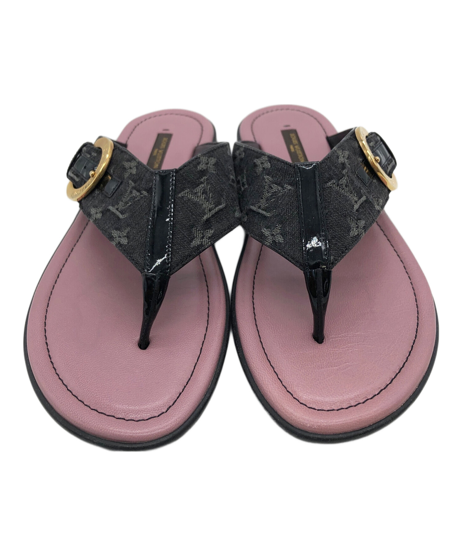 LOUIS VUITTON サンダル36サイズ サンダル LOUIS VUITTON グリーン