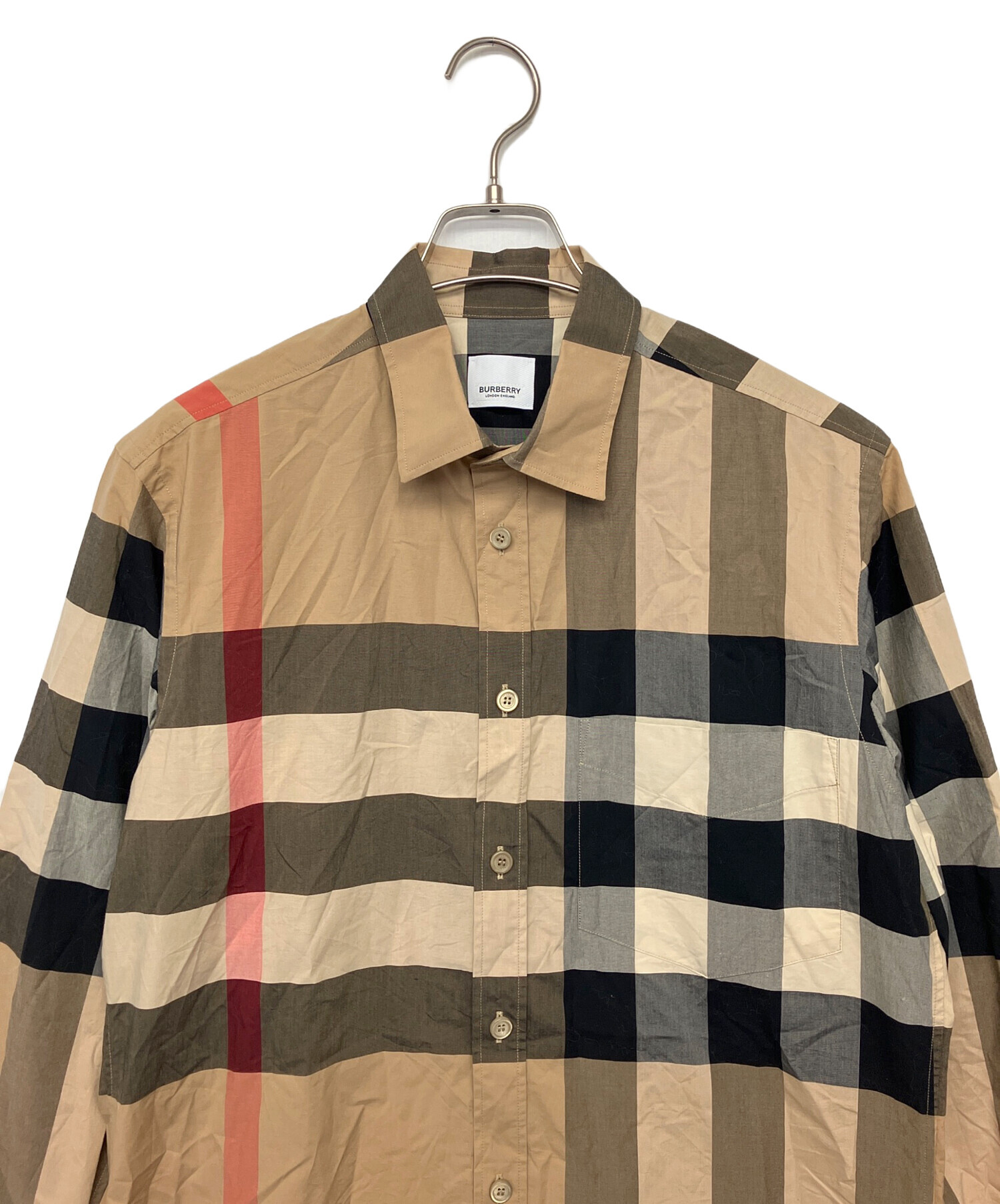 BURBERRY バーバリー シャツ 長袖 M バーバリーメンズ長袖シャツM 公式通販