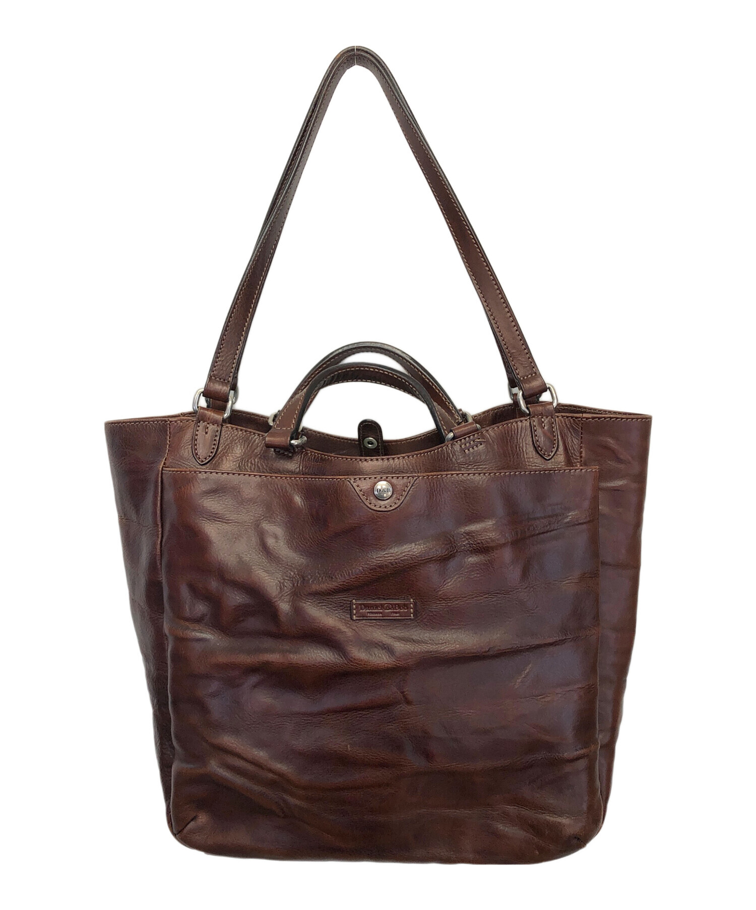 Daniel&Bob ブラウン 2wayトートバッグ 中古・古着通販】Daniel&Bob (ダニエル＆ボブ) 2WAYバッグ ブラウン