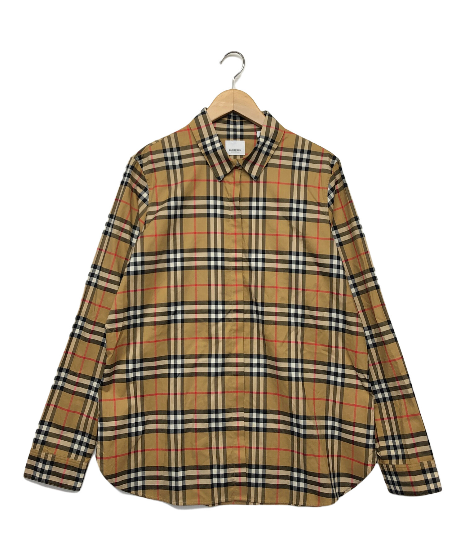 中古・古着通販】BURBERRY (バーバリー) 長袖シャツ ベージュ サイズ