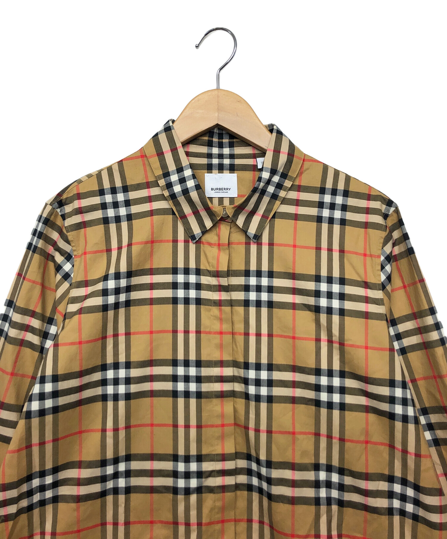 中古・古着通販】BURBERRY (バーバリー) 長袖シャツ ベージュ サイズ