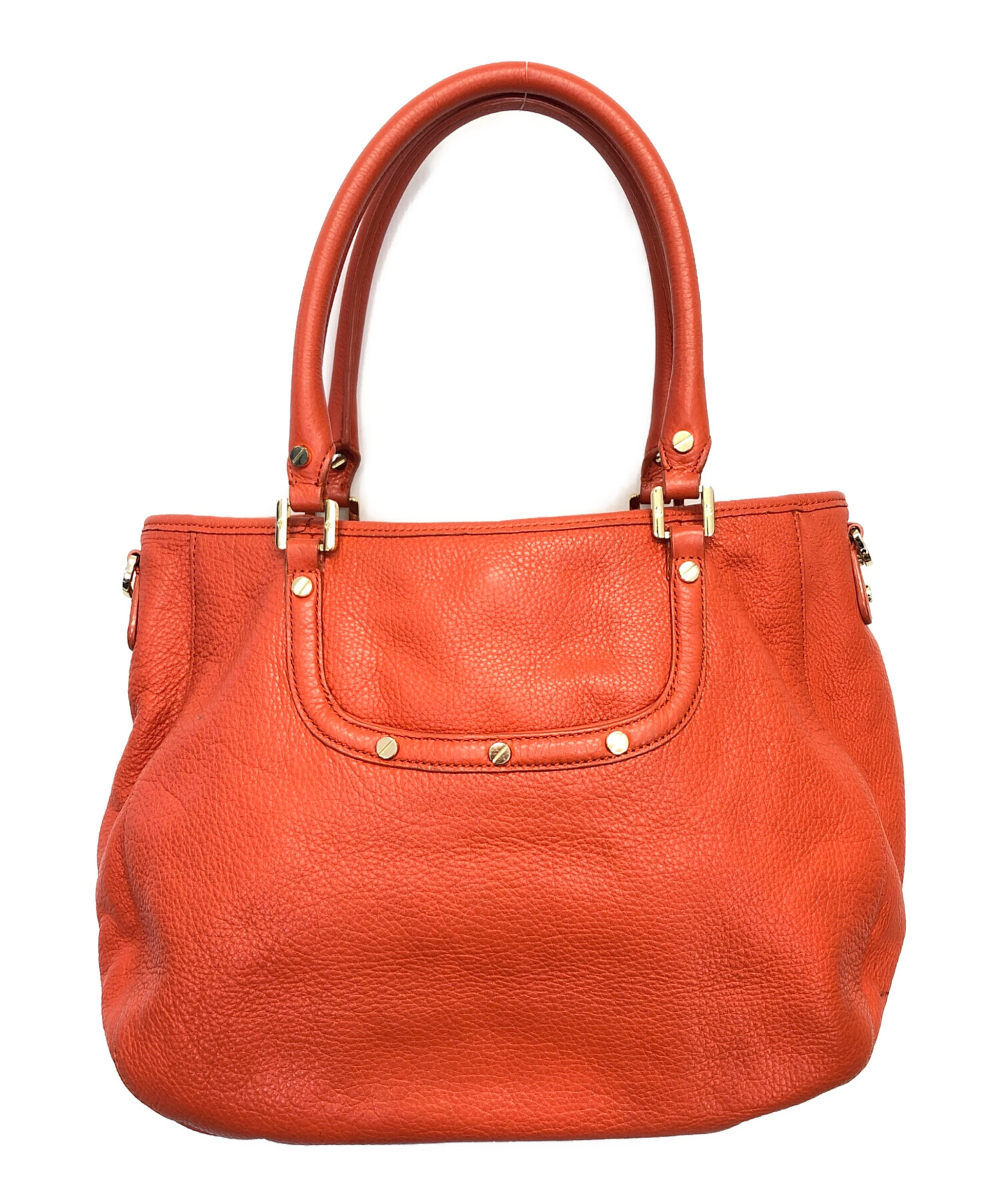 中古・古着通販】TORY BURCH (トリーバーチ) ハンドバッグ オレンジ 