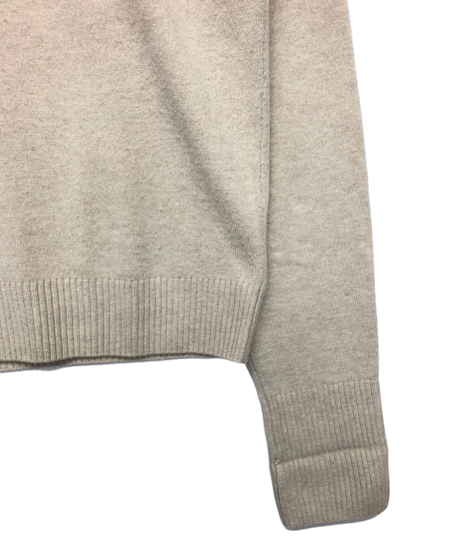 中古・古着通販】HERMES (エルメス) 薄手ニット ベージュ サイズ:M