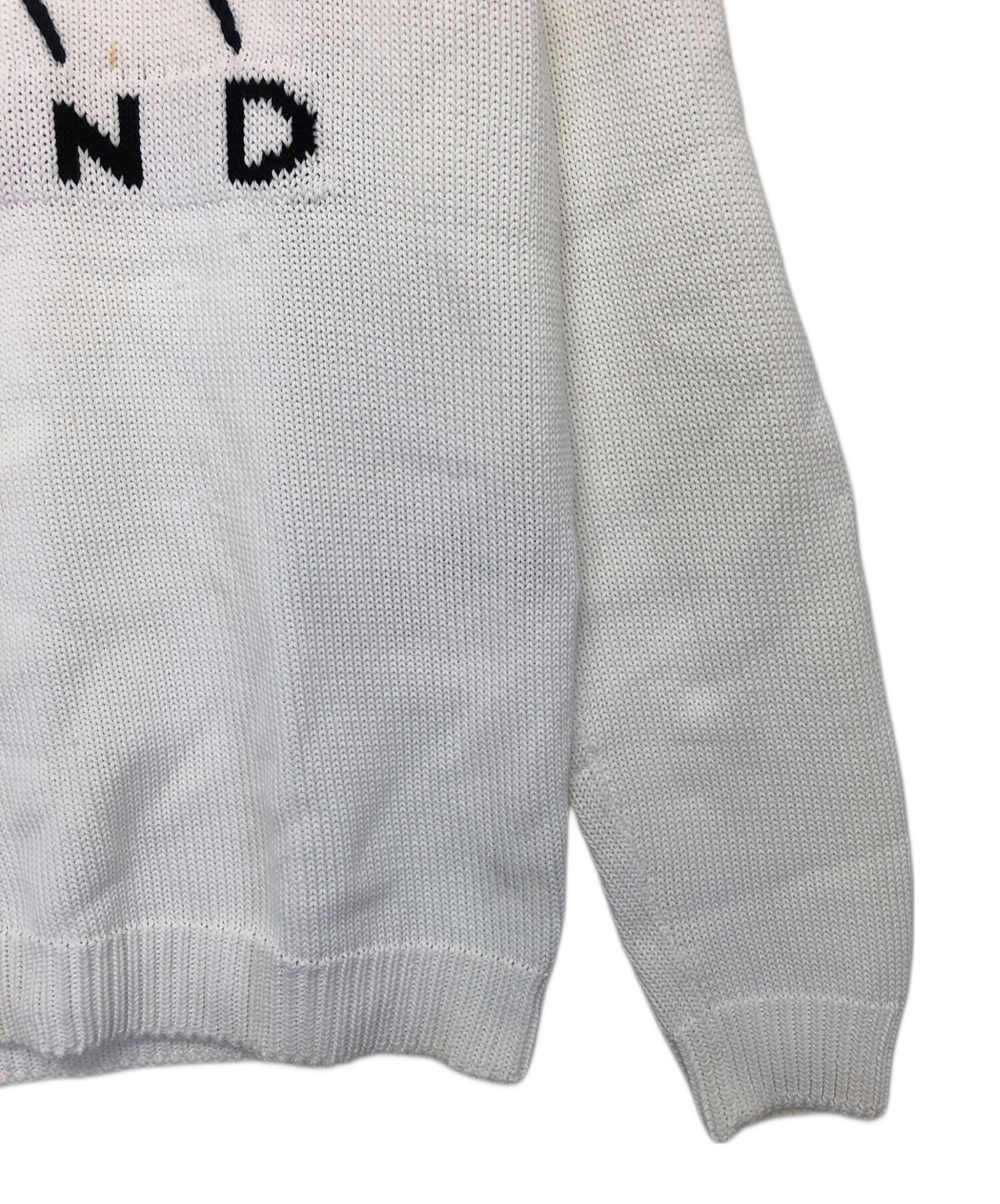 中古・古着通販】FENDI (フェンディ) 厚手ニット ホワイト サイズ:46