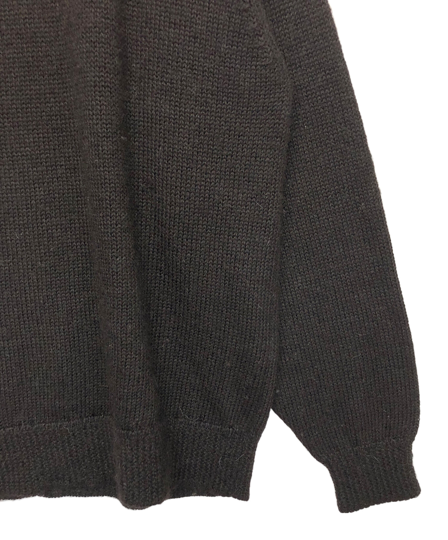 中古・古着通販】COMOLI (コモリ) ブラックアルパカ クルーネック