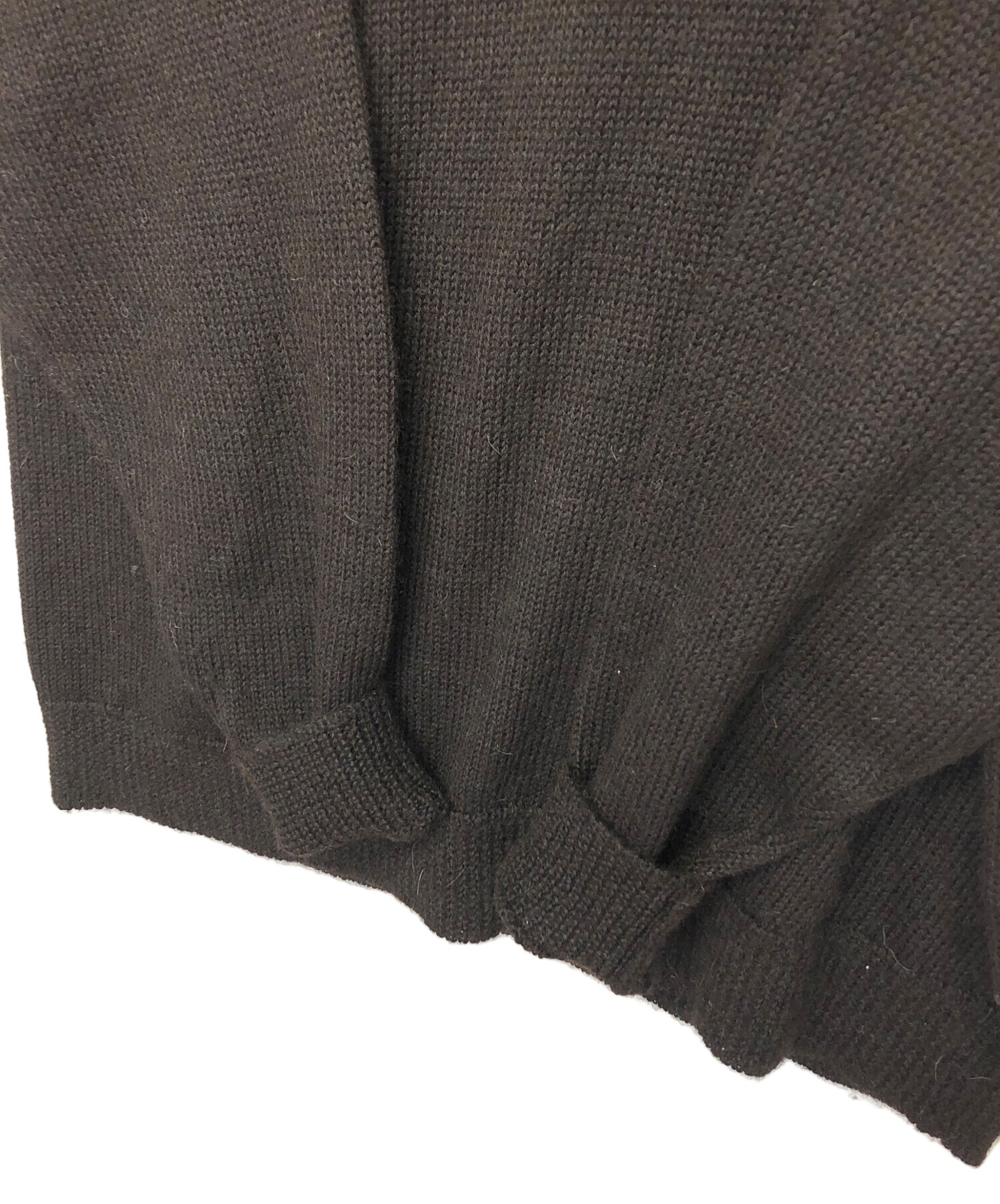 中古・古着通販】COMOLI (コモリ) ブラックアルパカ クルーネック