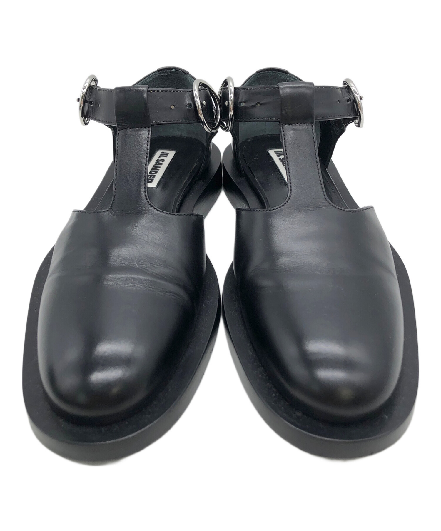 中古・古着通販】JIL SANDER (ジルサンダー) サンダル ブラック サイズ 