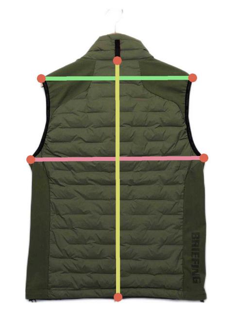 中古・古着通販】BRIEFING (ブリーフィング) ダウンベスト オリーブ