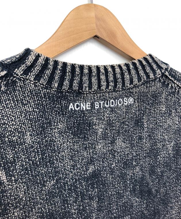 希少・美品　アクネ　アシッドウォッシュ　コットン　セーター　洗い加工　グレー Acne Studiosのグレー アシッドプリント セーターがセール中