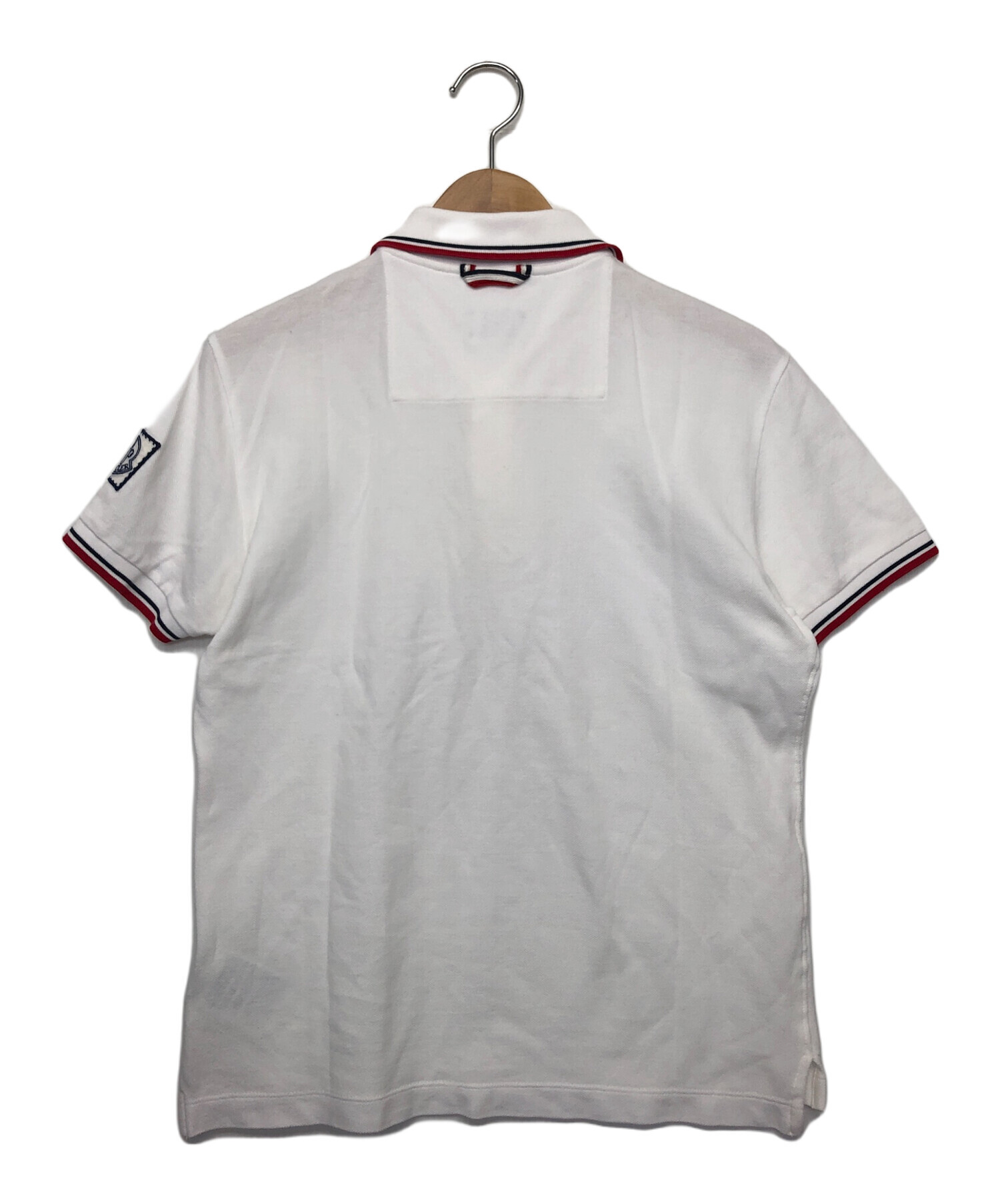 中古・古着通販】MONCLER (モンクレール) ポロシャツ ホワイト サイズ