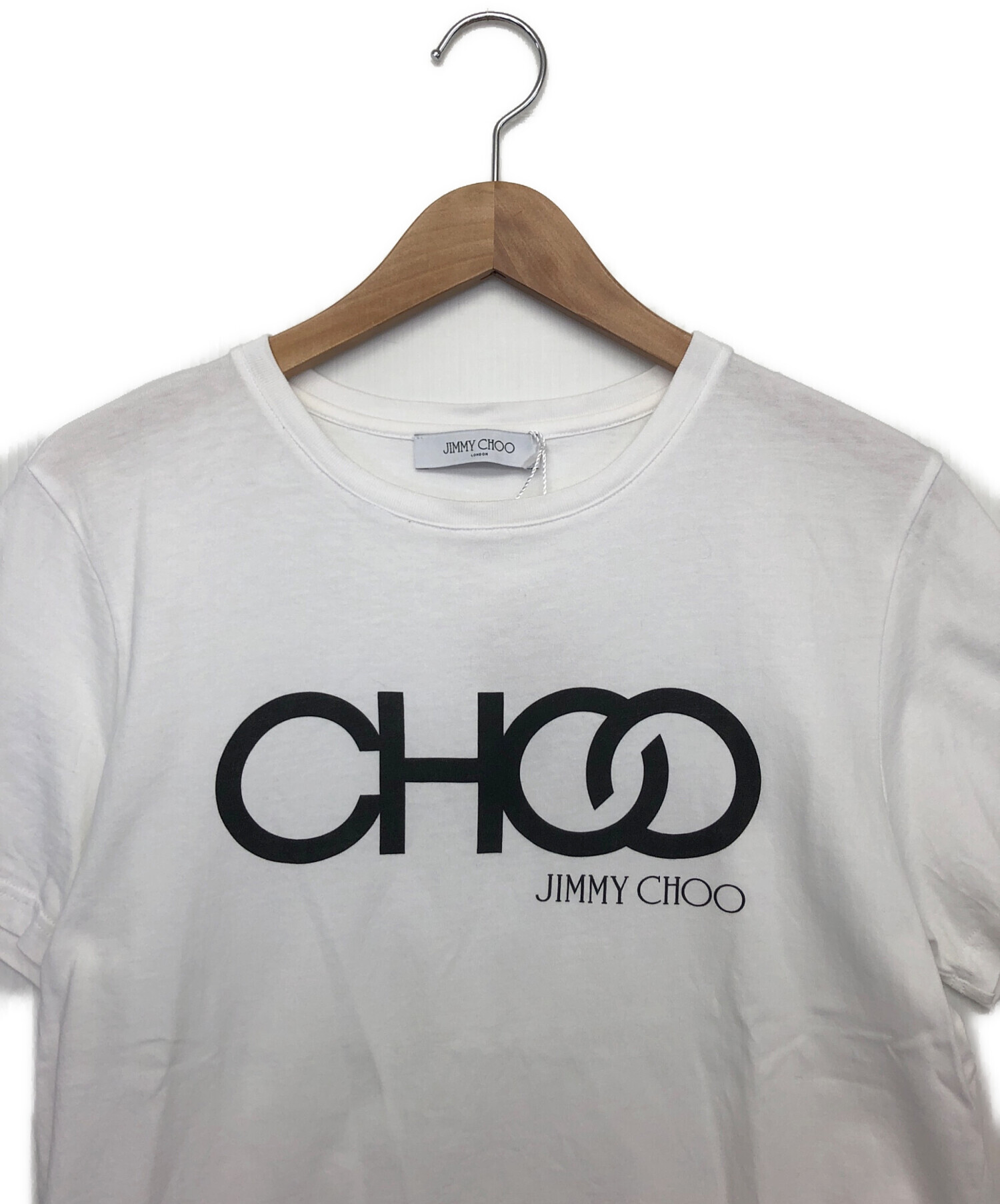 中古・古着通販】JIMMY CHOO (ジミーチュウ) 半袖Tシャツ ホワイト