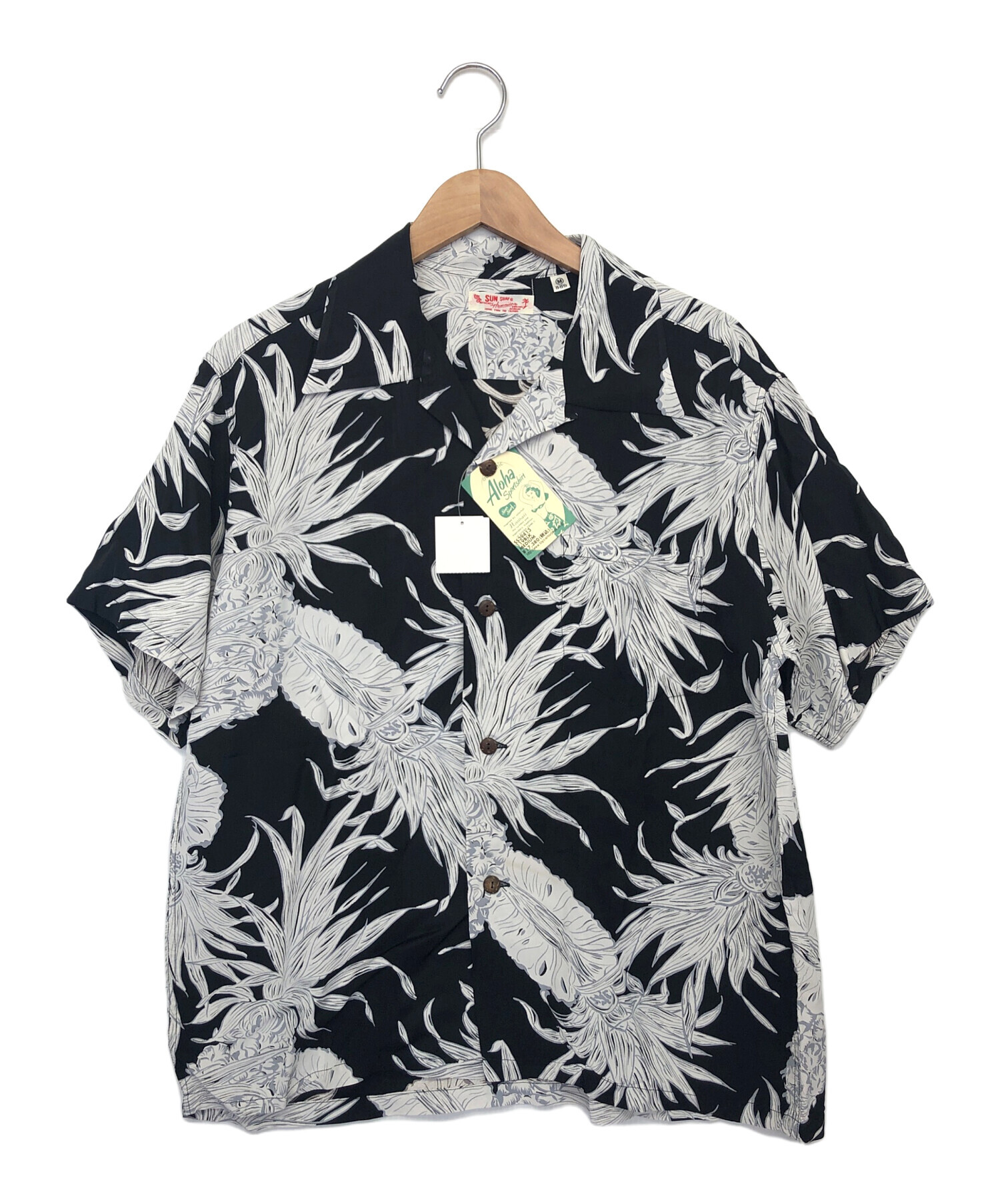 中古・古着通販】Sun Surf (サンサーフ) アロハシャツ ブラック サイズ
