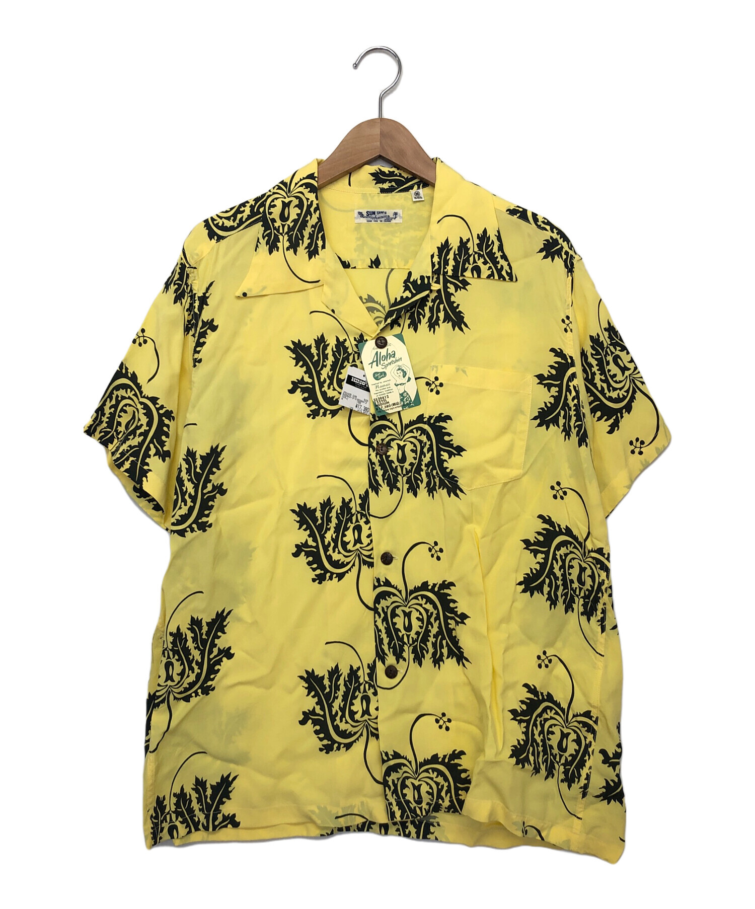 中古・古着通販】Sun Surf (サンサーフ) アロハシャツ イエロー サイズ
