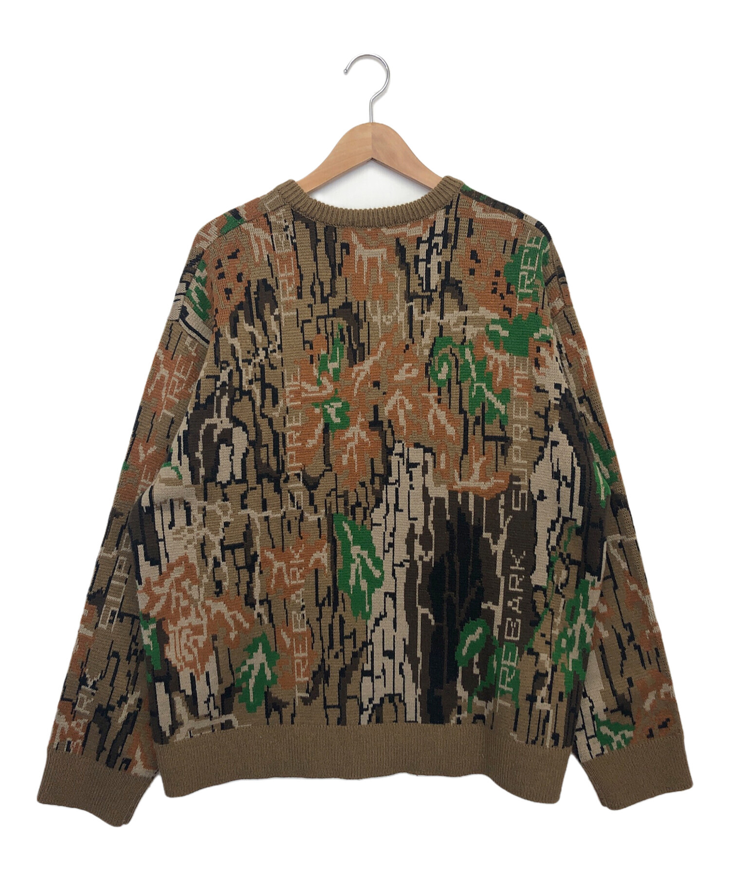 Supreme Treebark Camo Sweater Lサイズ 中古・古着通販】SUPREME (シュプリーム) Trebark Camo Sweater 22FW