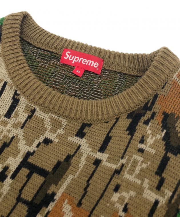 Supreme 00SS Treebark Camo サイズ：XL 中古・古着通販】SUPREME (シュプリーム) Trebark Camo Sweater グレー