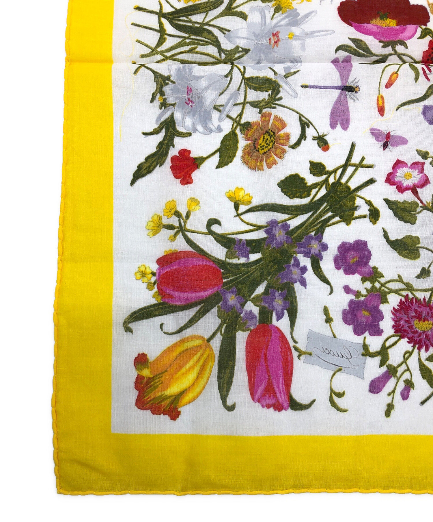 中古・古着通販】GUCCI (グッチ) フローラ ハンカチ｜ブランド・古着