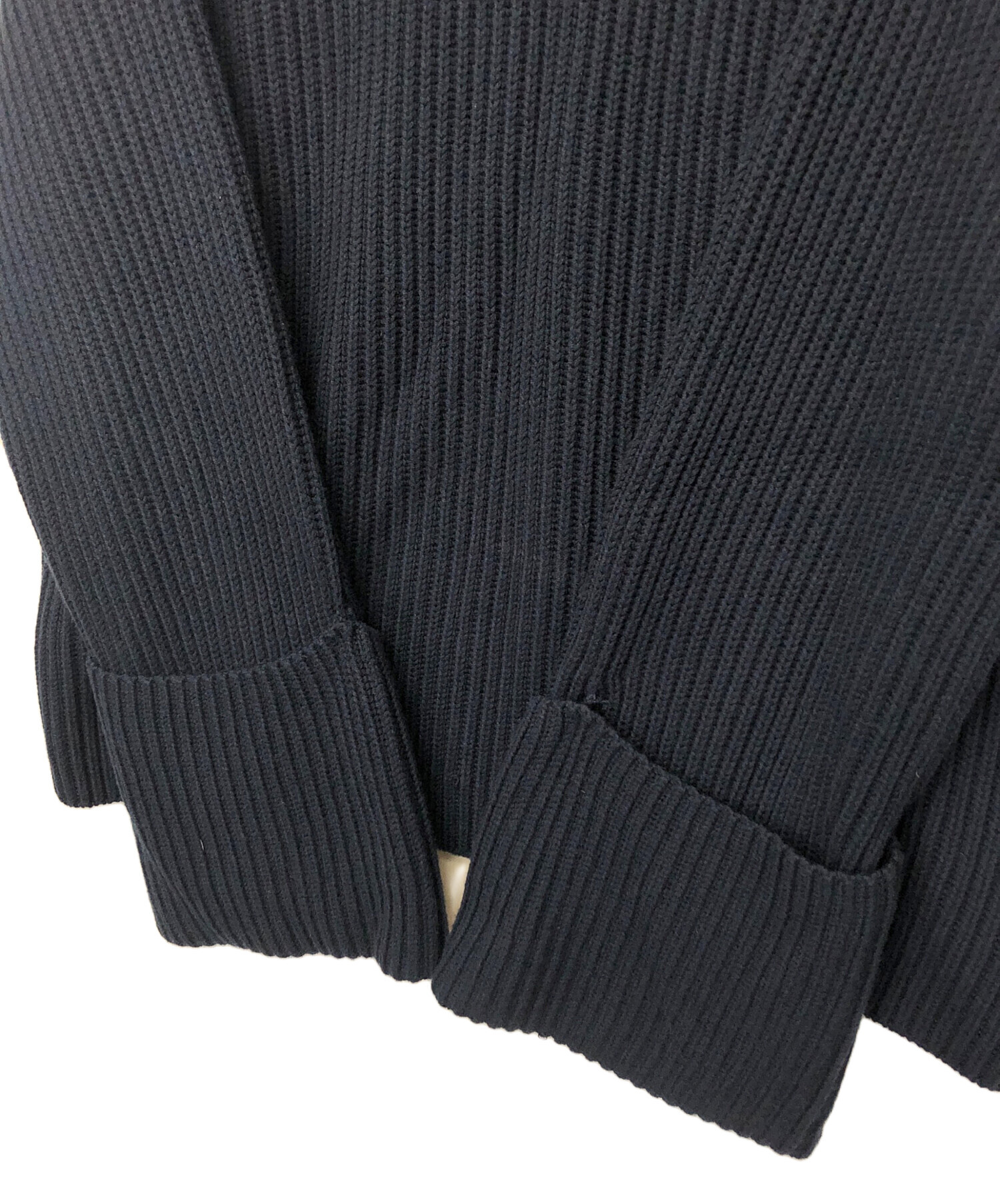 中古・古着通販】BURBERRY (バーバリー) 厚手ニット ネイビー サイズ:M