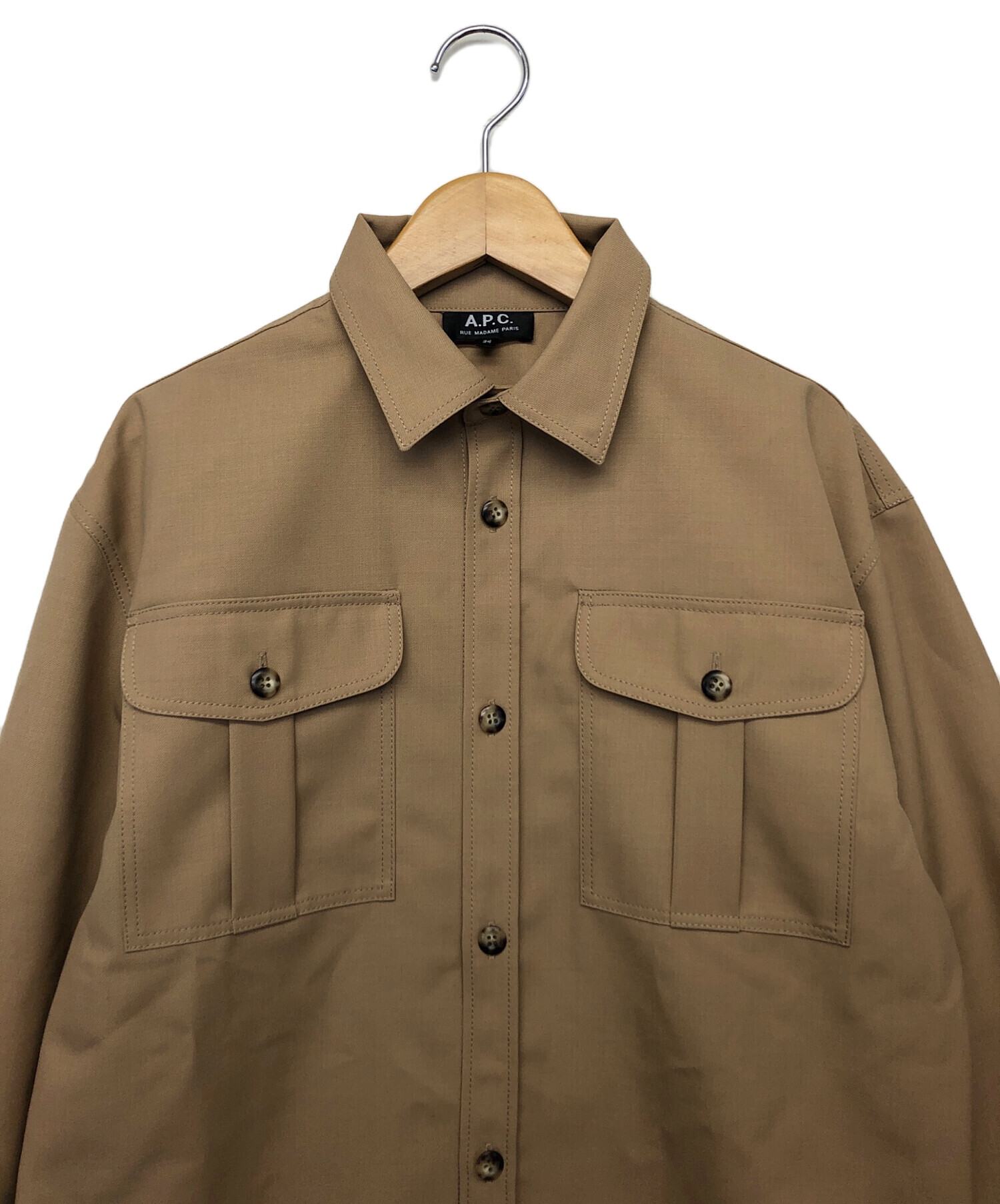 A.P.C. ウールジャケット XS（S〜Mサイズ相当） Apc シャツジャケット ウール アーペーセー ジャケット A P C アー