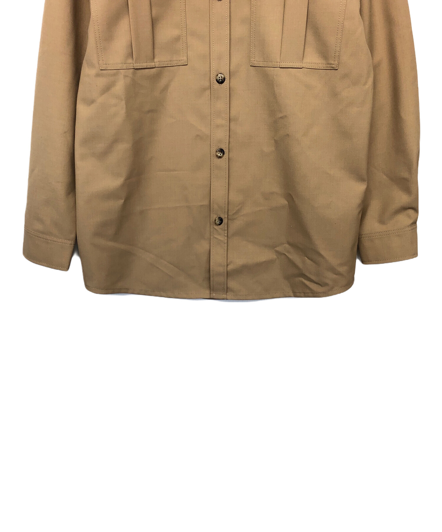 中古・古着通販】A.P.C. (アーペーセー) シャツジャケット ベージュ