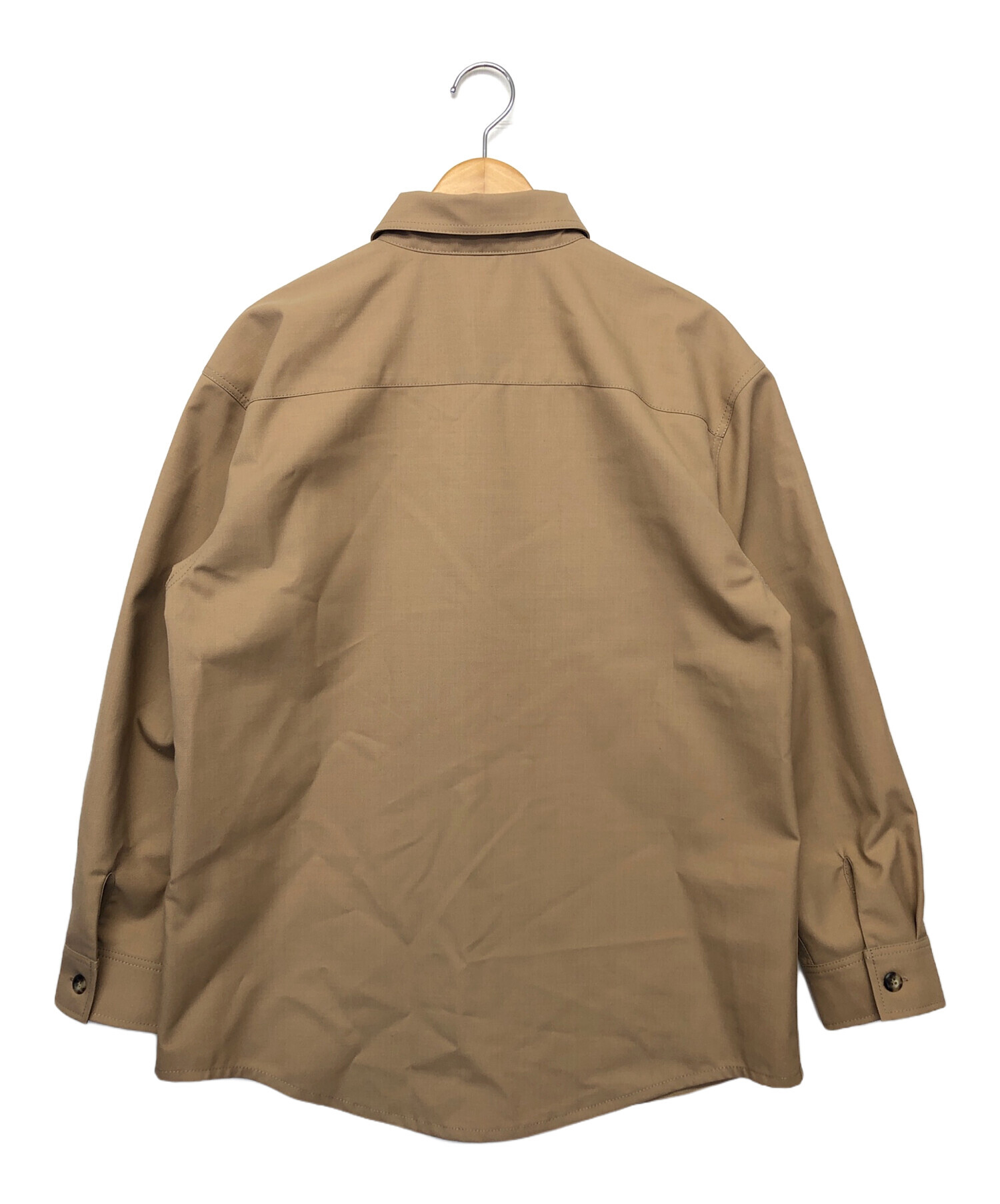 中古・古着通販】A.P.C. (アーペーセー) シャツジャケット ベージュ 中古・古着通販】A.P.C. (アーペーセー) シャツジャケット ベージュ