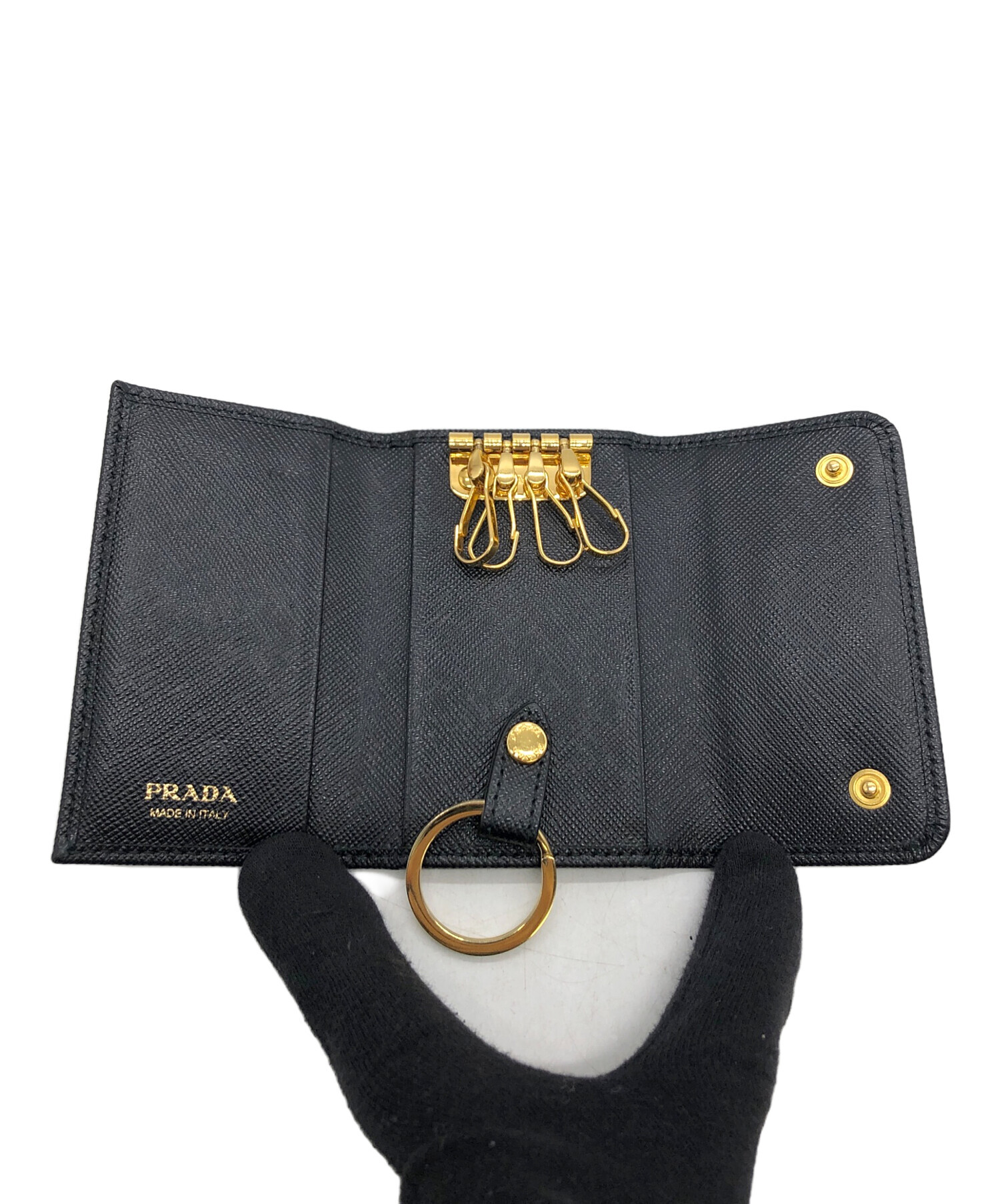 ⭐️PRADA キーケース　4連　未使用美品⭐️ 中古・古着通販】PRADA (プラダ) 4連キーケース ブラック｜ブランド
