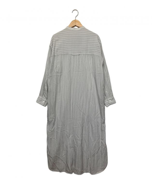 美品 イエナ SOMELOS リエセル シャツワンピース ロング丈 ゆったりめ 中古・古着通販】IENA (イエナ) リヨセルバンドカラーシャツワンピース