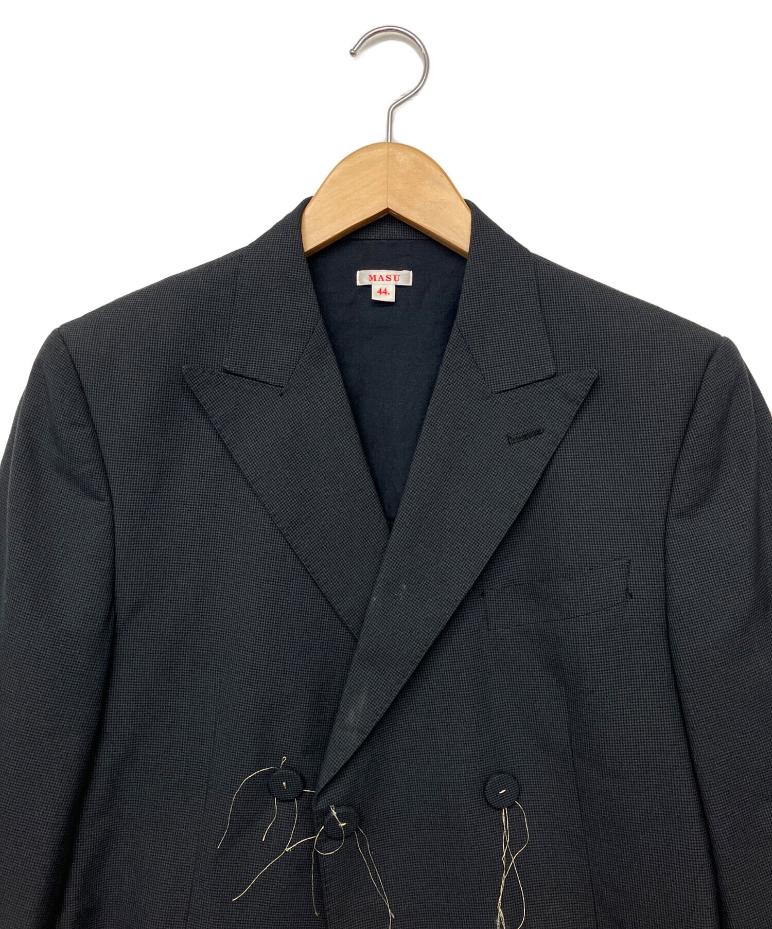 中古・古着通販】MASU (エムエーエスユー) ジャケット ブラック サイズ 