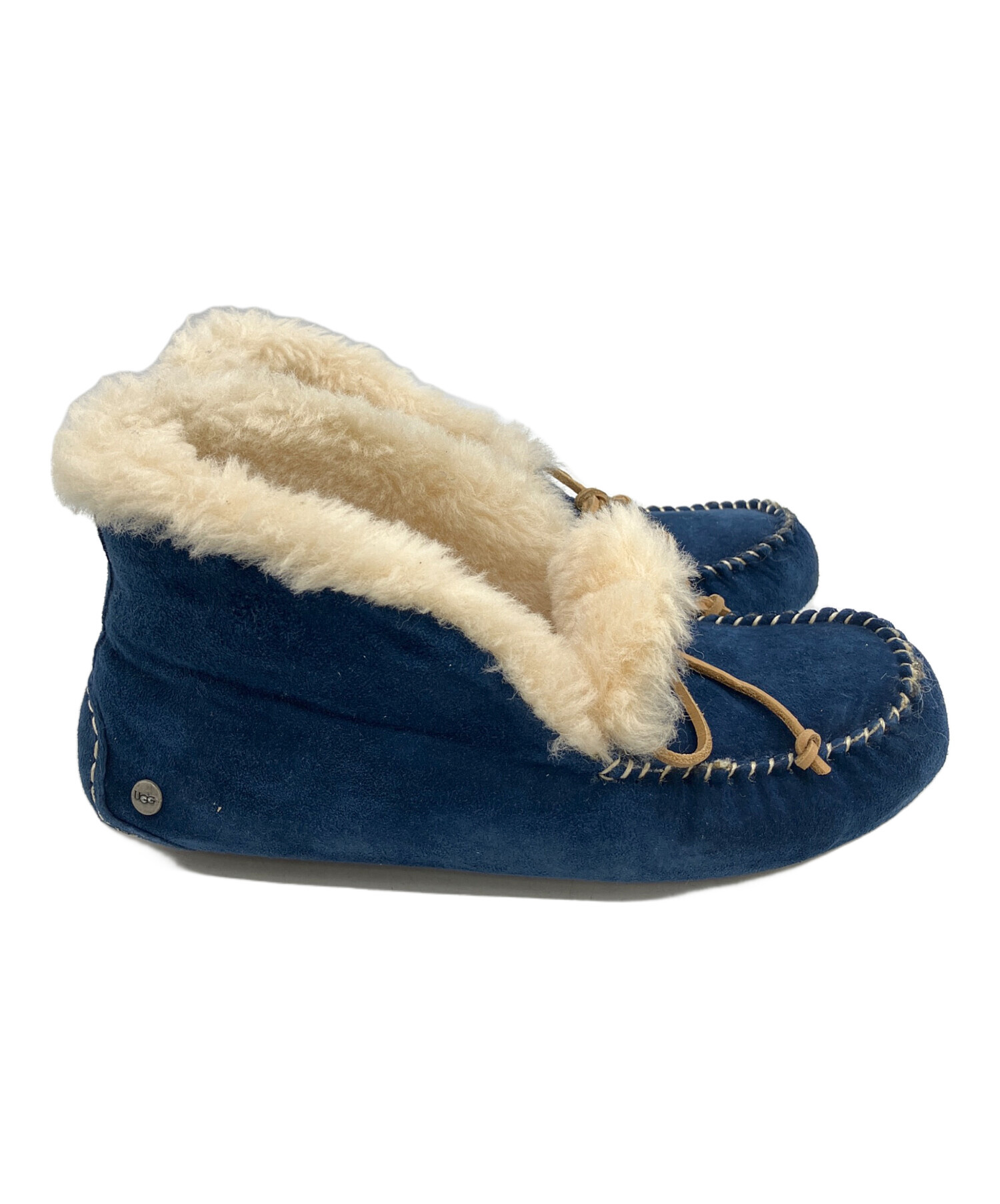 中古・古着通販】UGG (アグ) モカシンシューズ ブルー サイズ:25cm