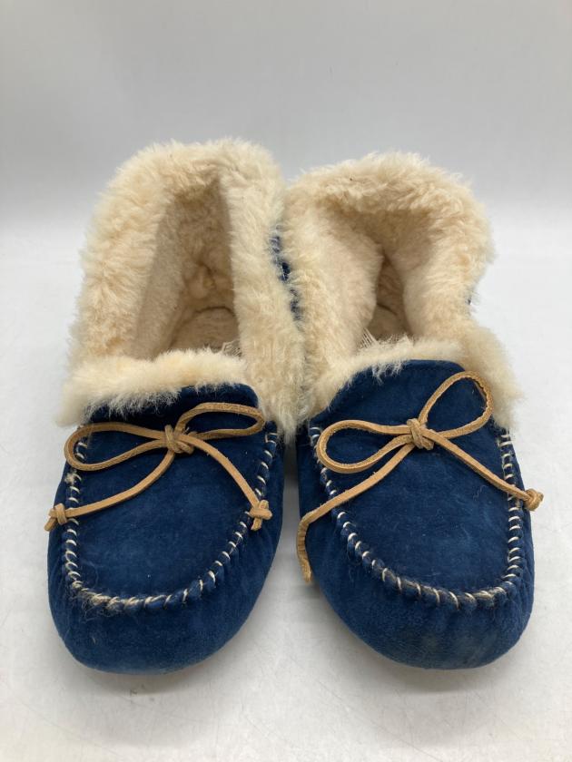 中古・古着通販】UGG (アグ) モカシンシューズ ブルー サイズ:25cm