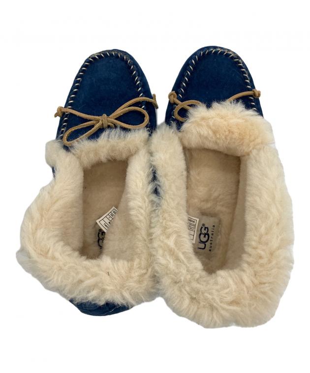 中古・古着通販】UGG (アグ) モカシンシューズ ブルー サイズ:25cm