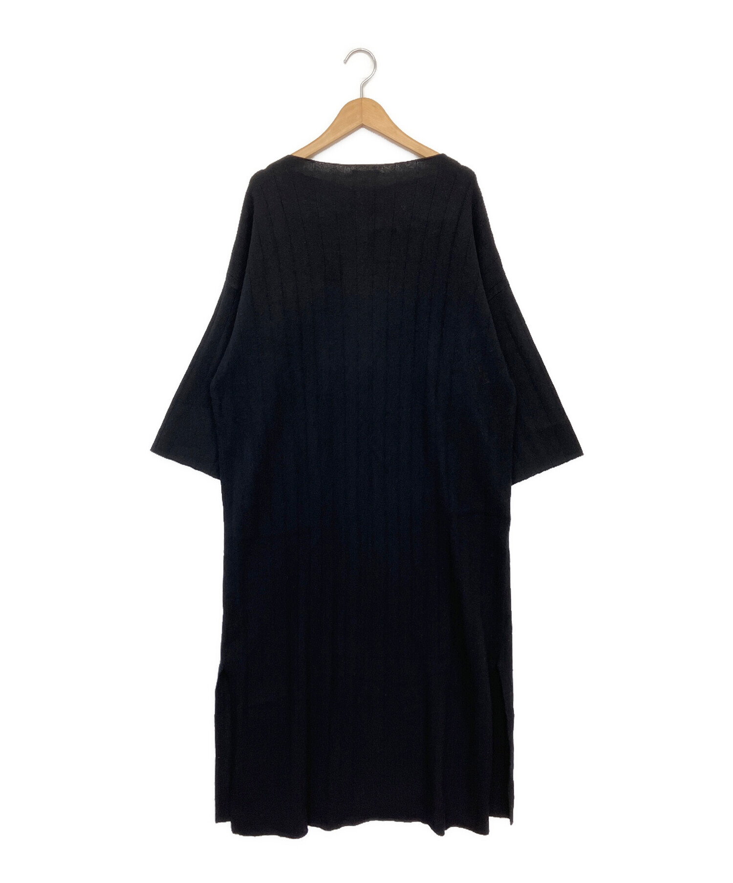 中古・古着通販】DEMYLEE (デミリー) ニットワンピース ブラック 