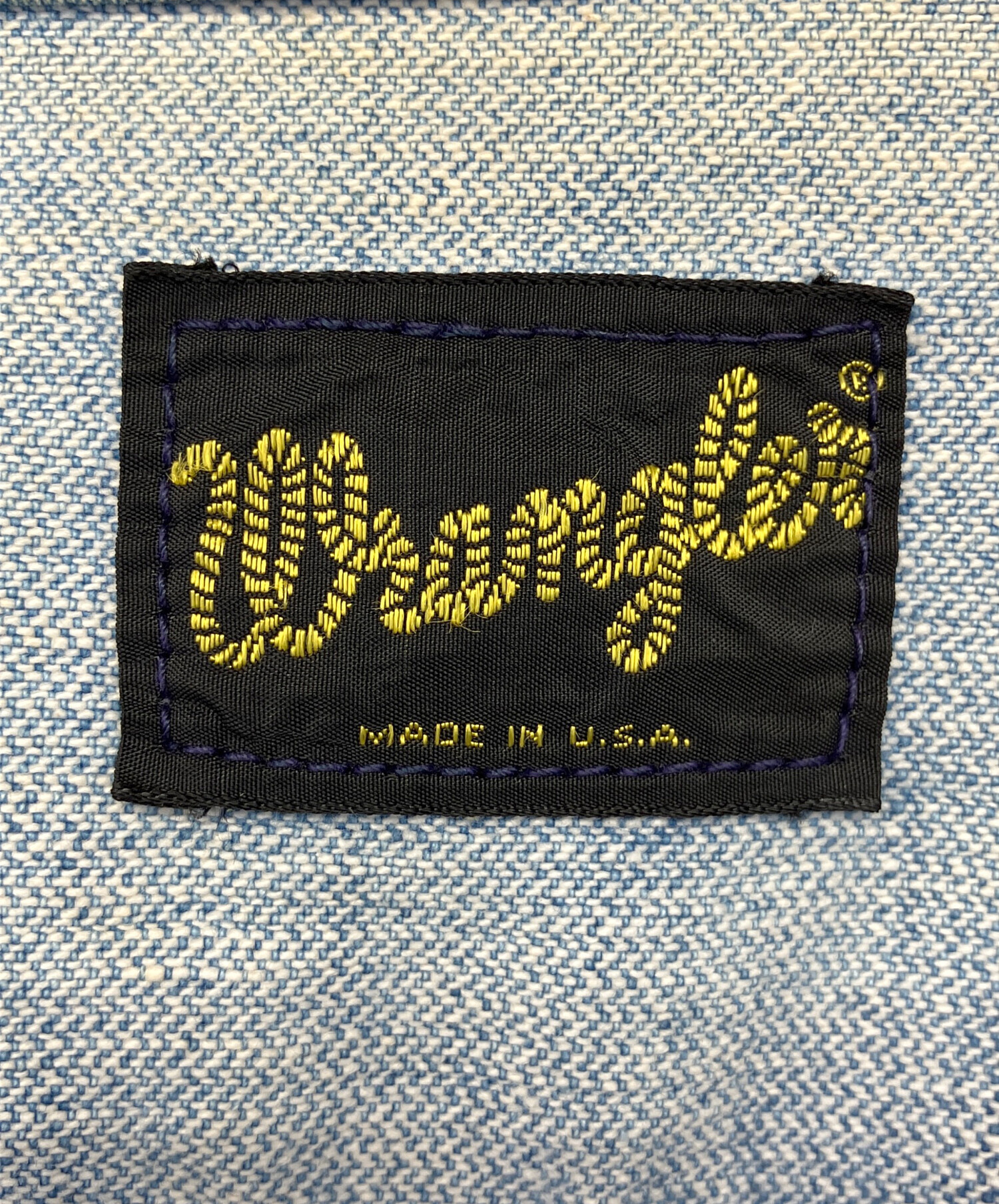 【黒タグ】70s ラングラー 裏起毛 デニムジャケット Gジャン インディゴ 古着 70s USA製 Wrangler 黒タグ サイレントW フラップ 2ポケ 濃紺
