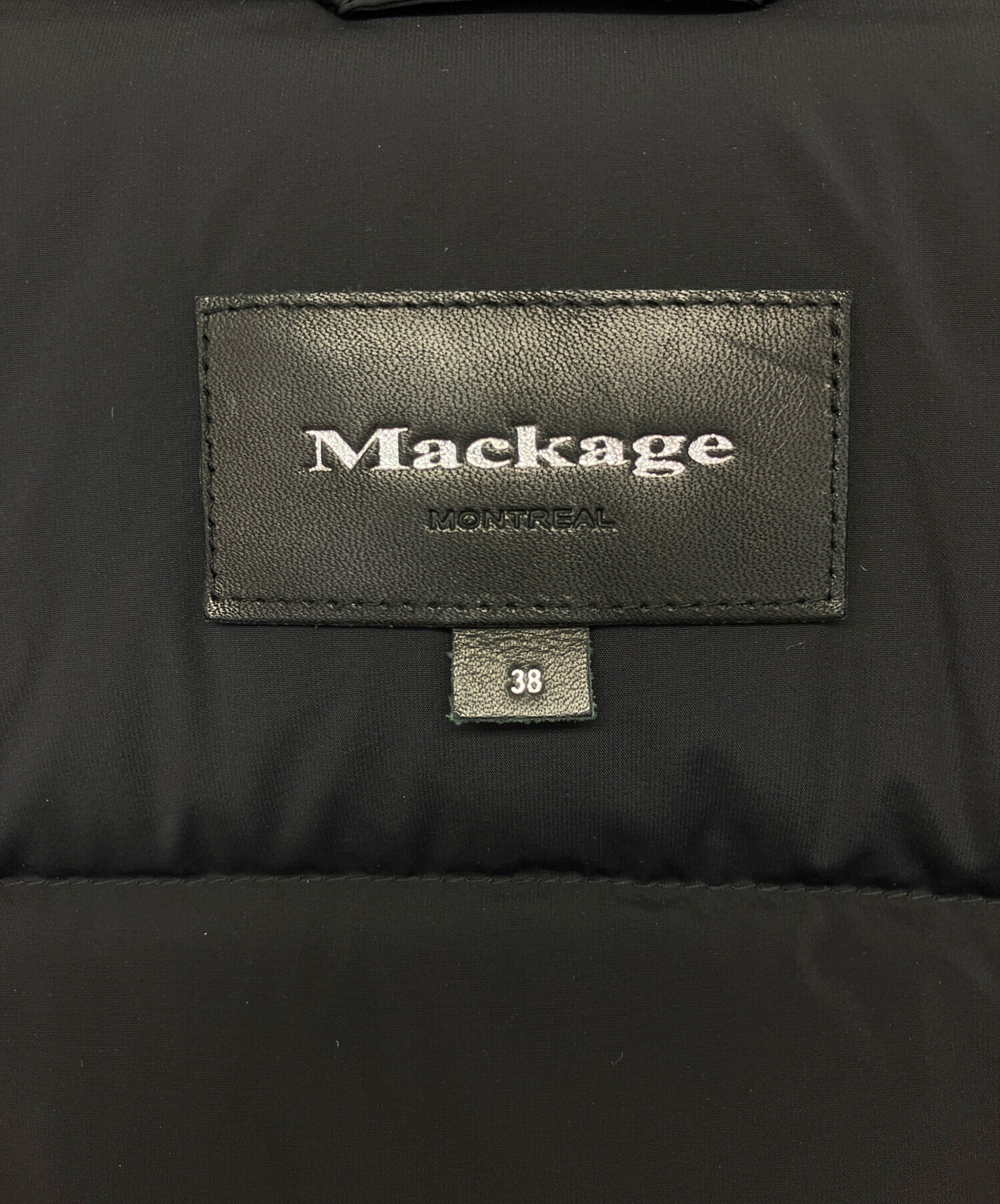 中古・古着通販】mackage (マッカージュ) ダウンベスト ブラック 