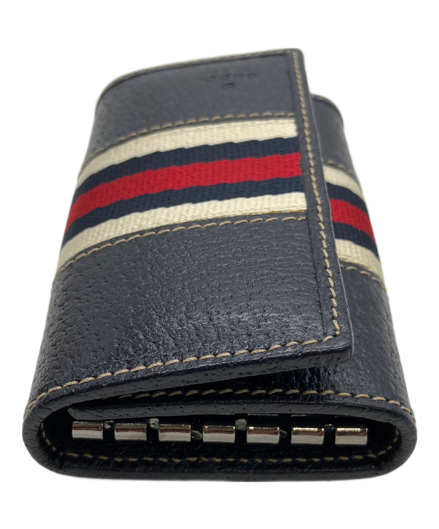 中古　GUCCI キーケース 中古・古着通販】GUCCI (グッチ) キーケース ネイビー｜ブランド