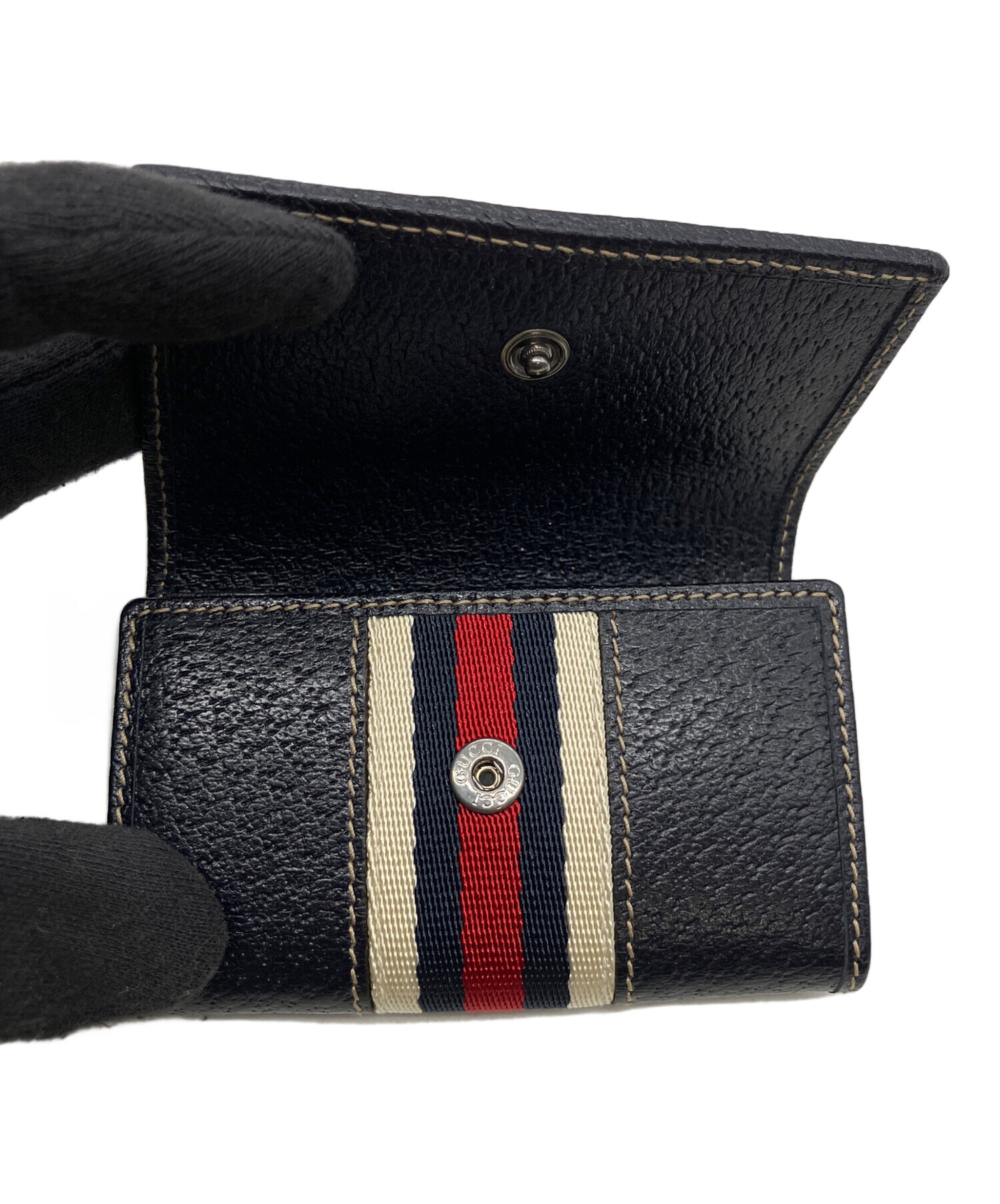 中古・古着通販】GUCCI (グッチ) キーケース ネイビー｜ブランド・古着