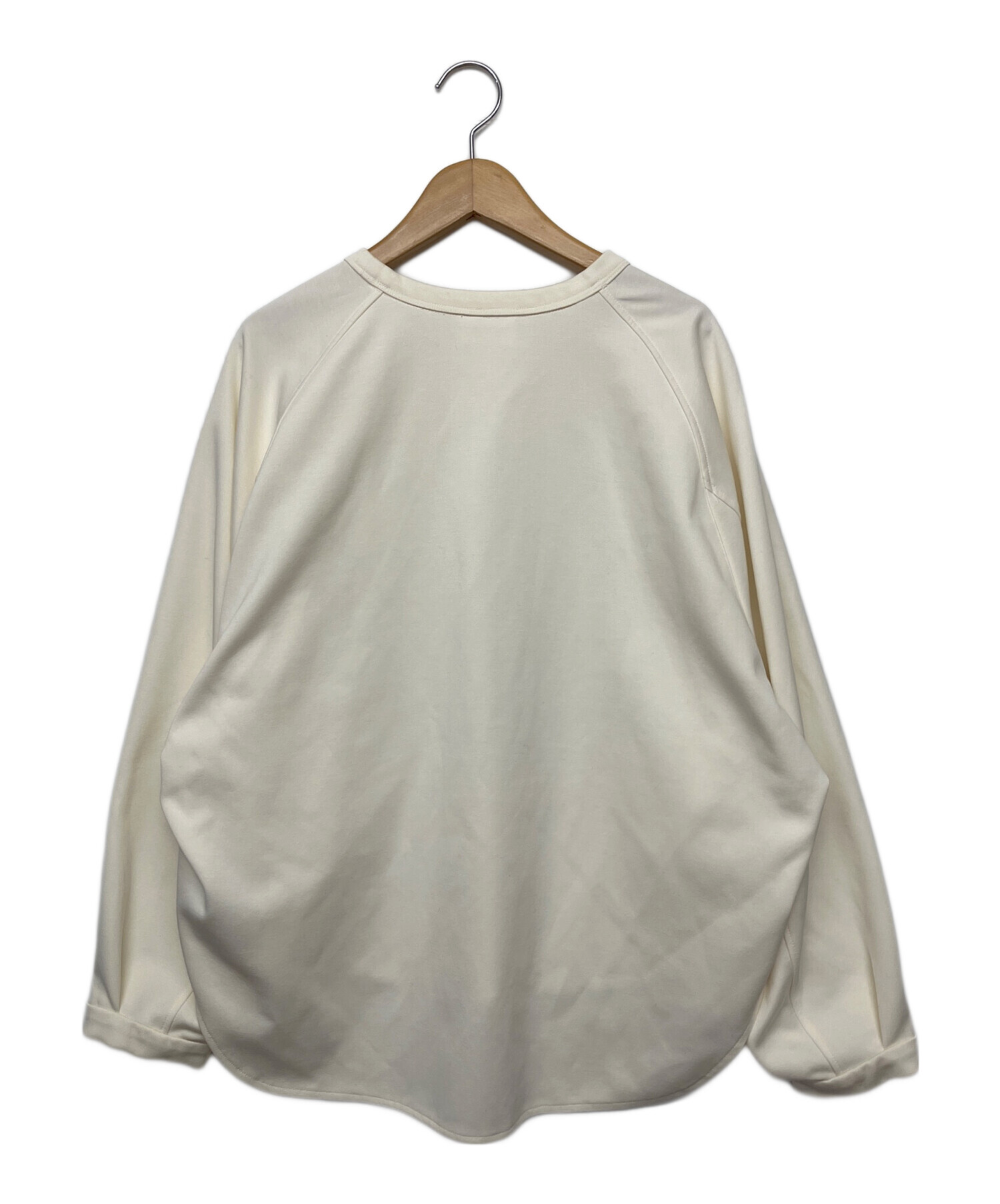 THE RERACS(リラクス) 長袖カットソー サイズ38 M レディース美品  - アイボリー 中古・古着通販】THE RERACS (ザ リラクス) 長袖カットソー ホワイト