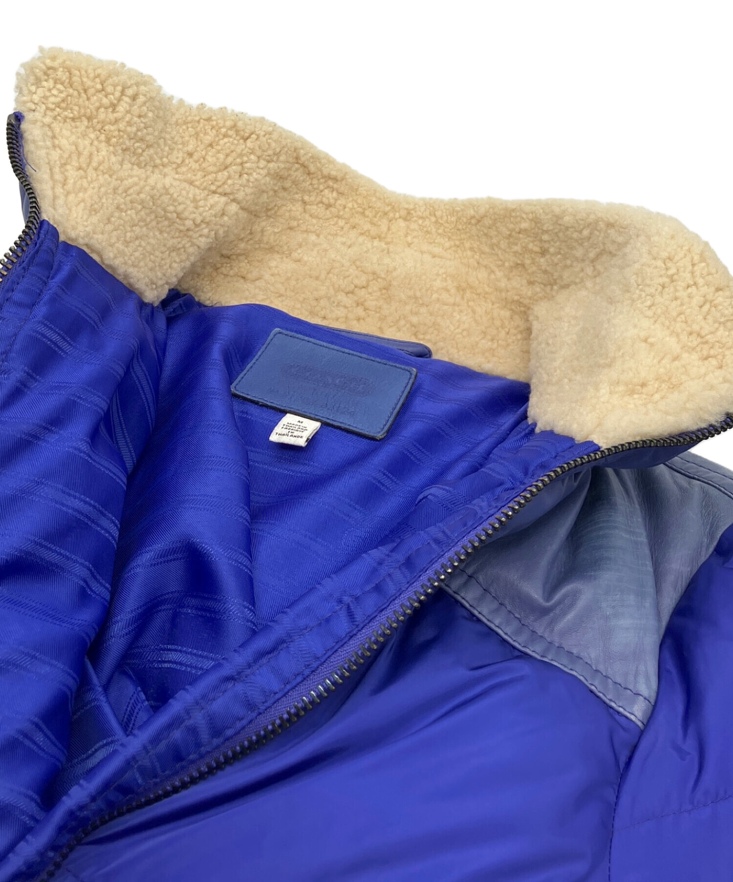 中古・古着通販】COACH (コーチ) ダウンジャケット ブルー サイズ:M