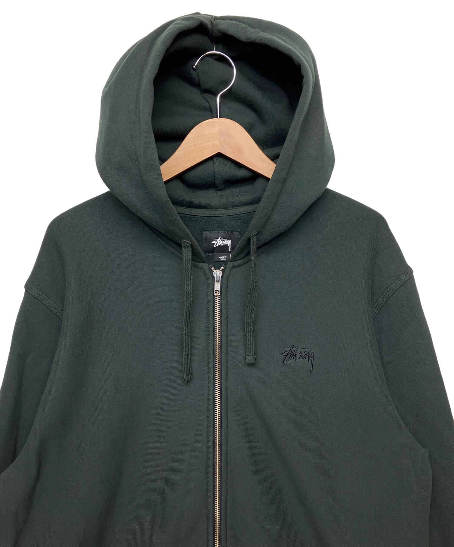 中古・古着通販】stussy (ステューシー) ジップパーカー ブラック 