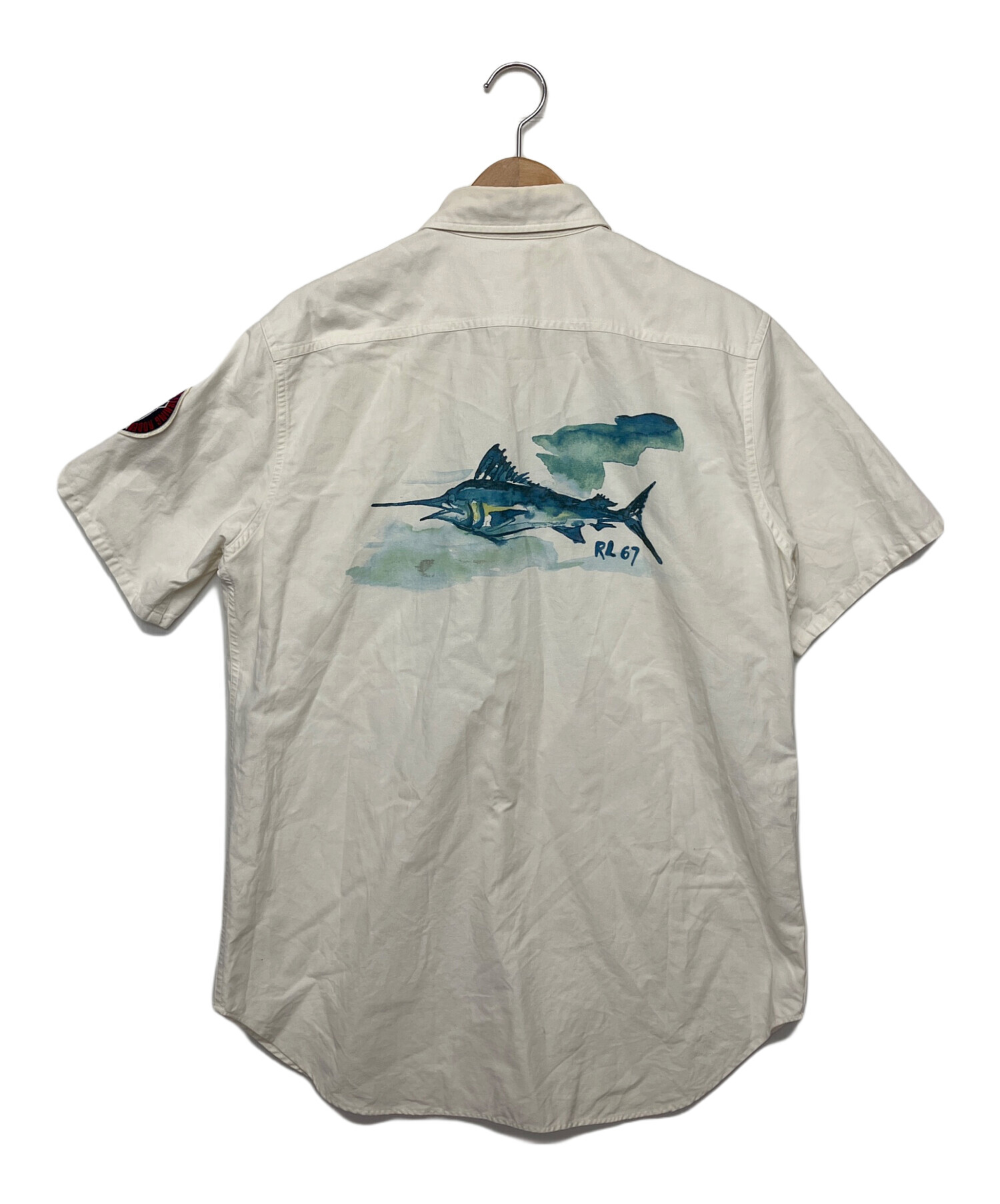 ビンテージ　ラルフローレン OCEAN CAMP 魚 半袖シャツ フィッシング 中古・古着通販】POLO RALPH LAUREN (ポロ・ラルフローレン) OCEAN