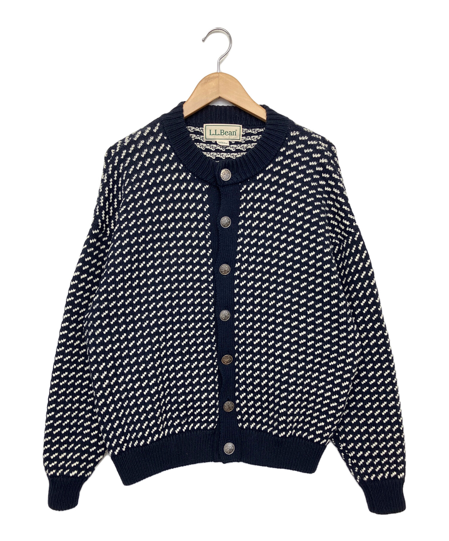 中古☆カーディガン☆ネイビー☆厚手☆ 中古・古着通販】L.L.Bean (エルエルビーン) 厚手カーディガン