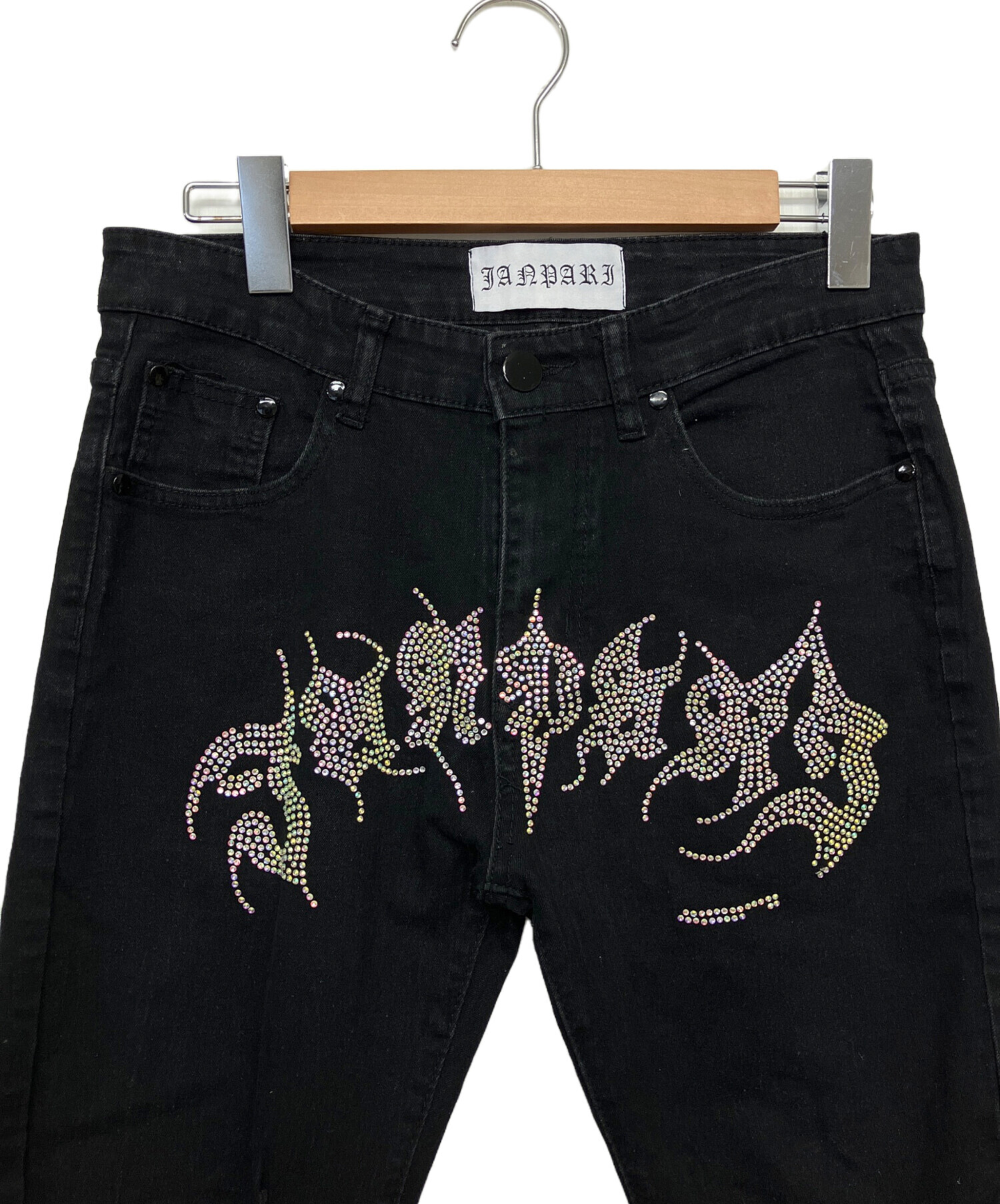 中古・古着通販】JANPARI (JANPARI) デニムパンツ ブラック サイズ