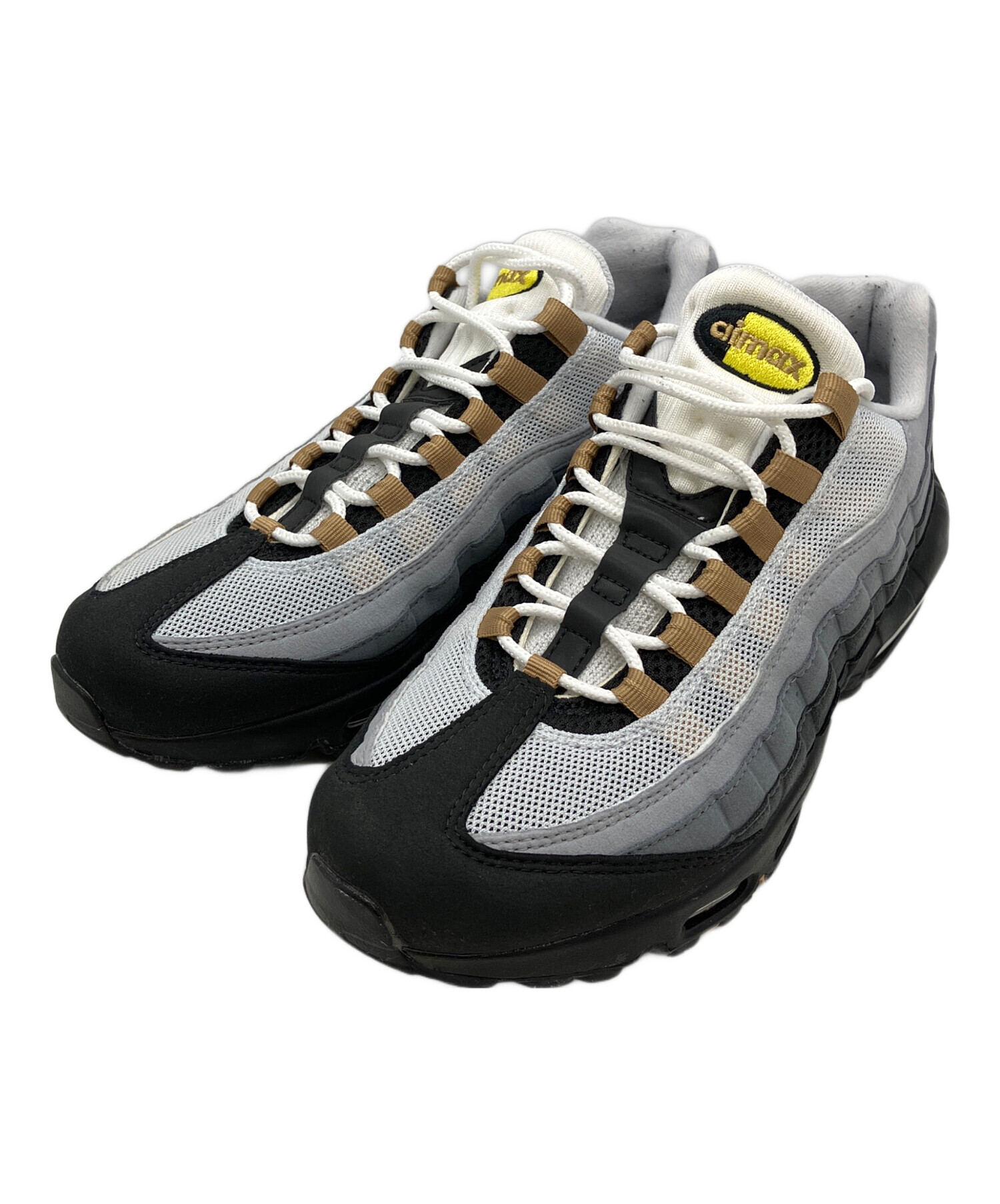 中古・古着通販】NIKE (ナイキ) AIR MAX 95 WHITE/YELLOW STRIKE-WOLF