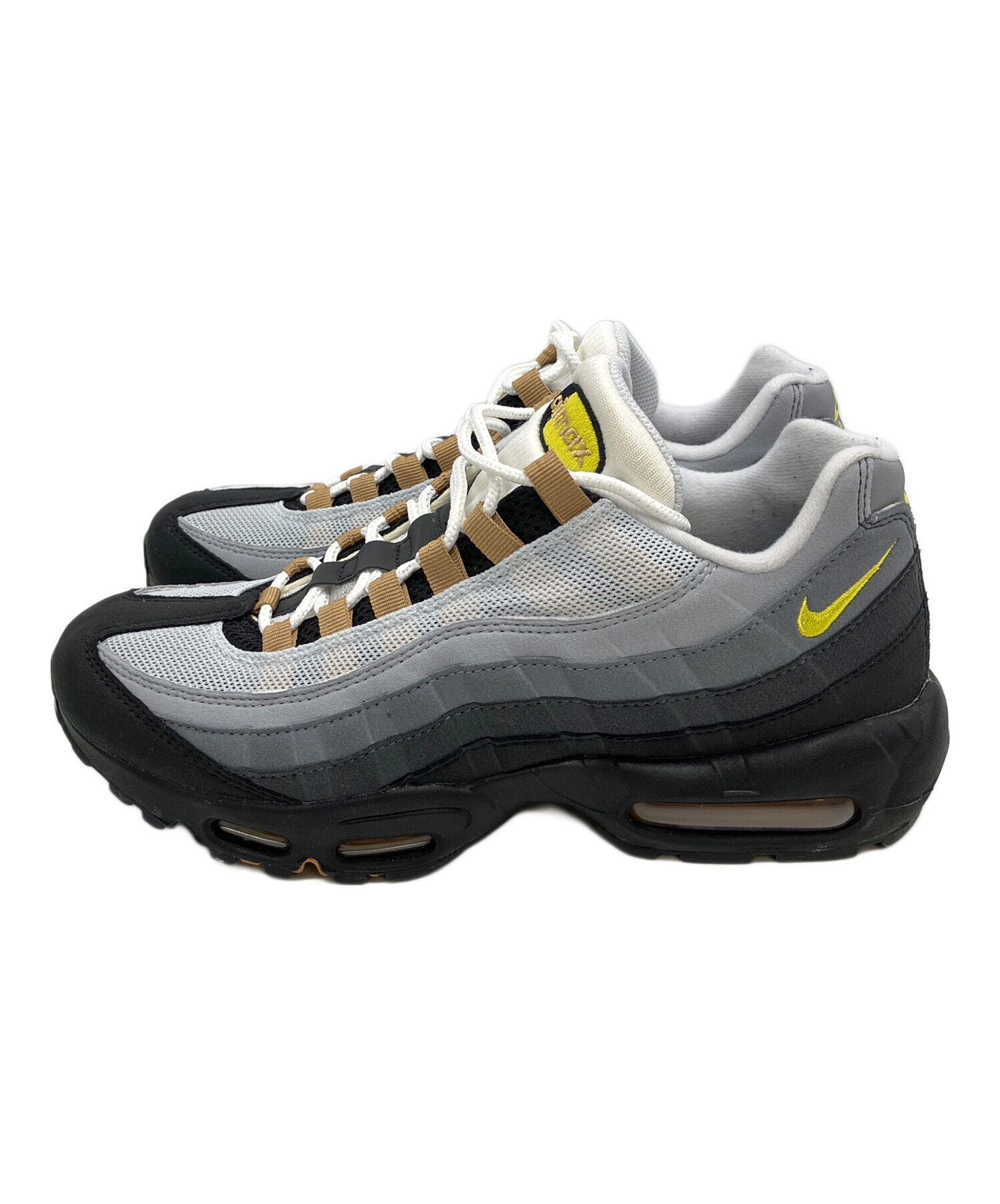 中古・古着通販】NIKE (ナイキ) AIR MAX 95 WHITE/YELLOW STRIKE-WOLF