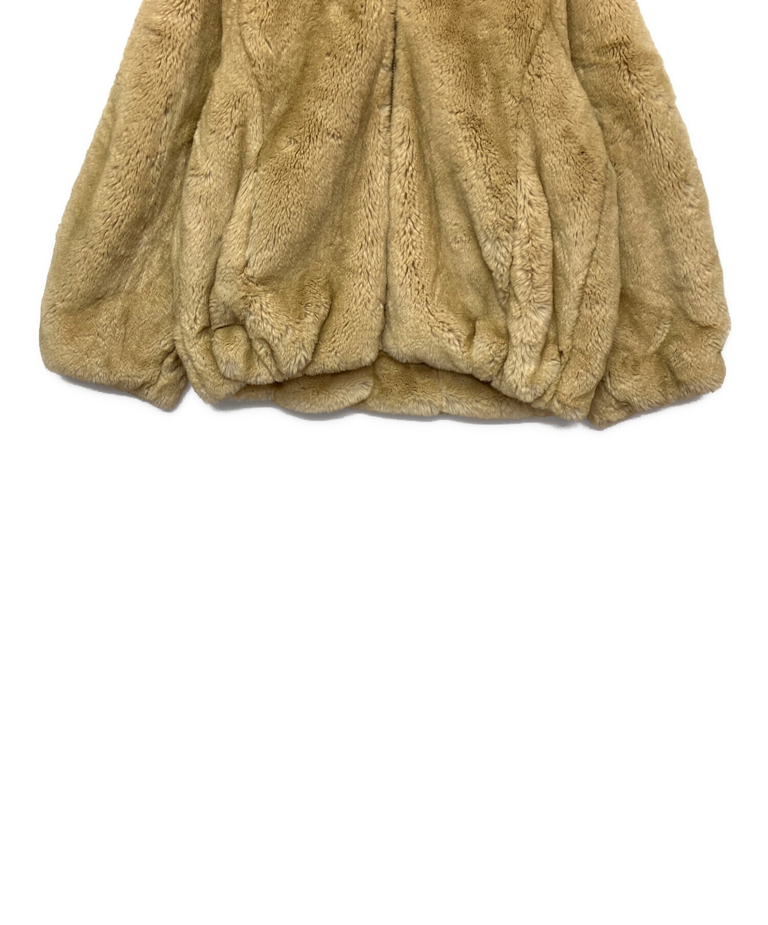 中古・古着通販】e/s (エマスライ) フェイクファージャケット ベージュ