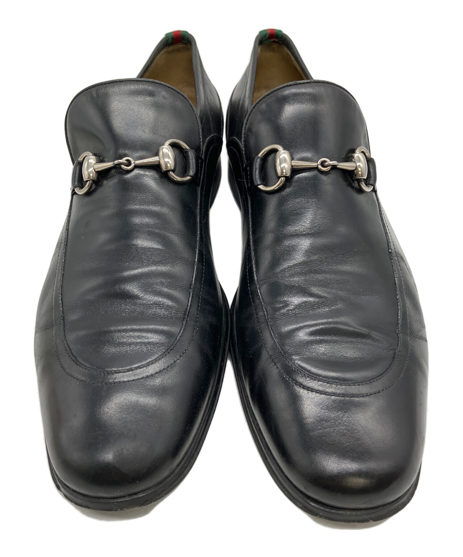 中古・古着通販】GUCCI (グッチ) ビットローファー ブラック サイズ 