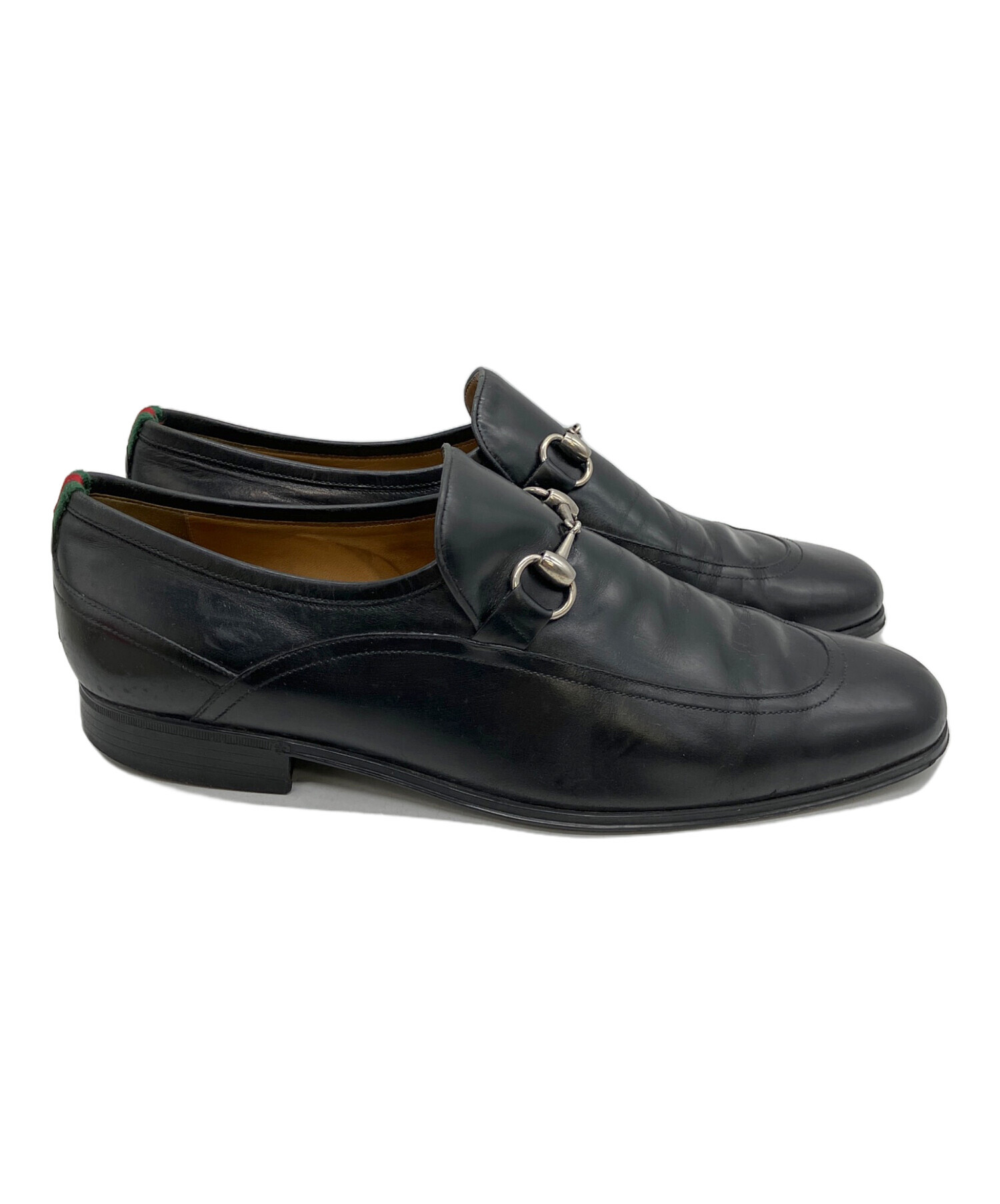 中古・古着通販】GUCCI (グッチ) ビットローファー ブラック サイズ 